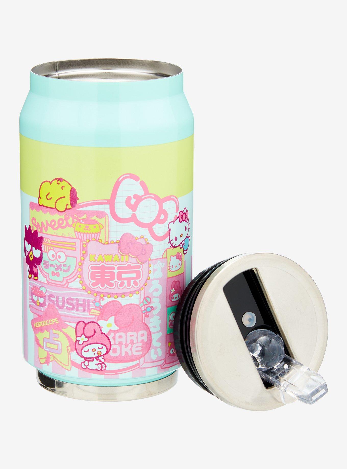 Hello Kitty And Friends Tokyo City Soda Can Water Bottle, , alternate