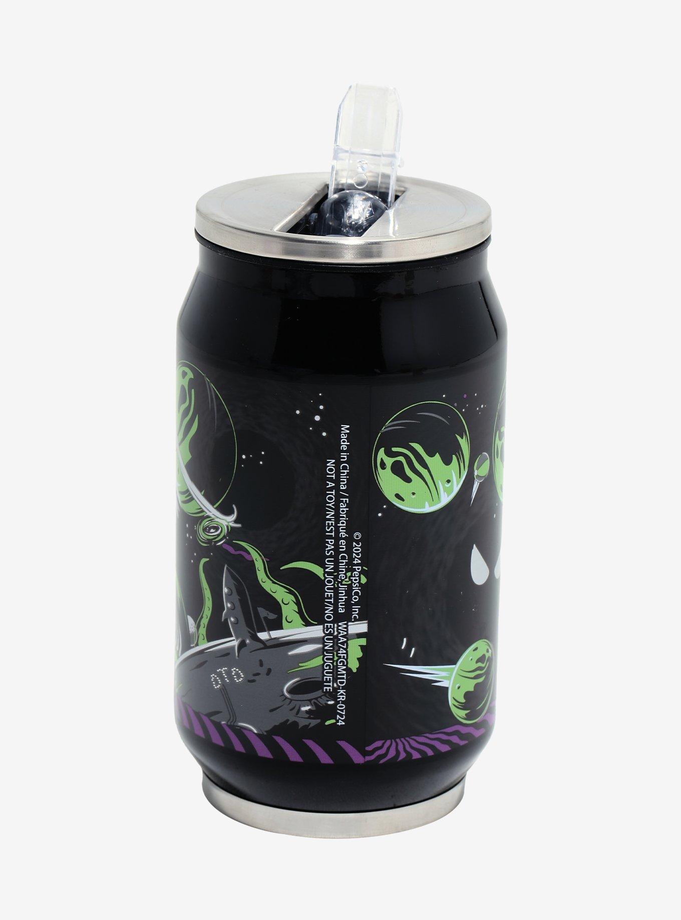 Mountain Dew Pitch Black Soda Can Water Bottle, , hi-res