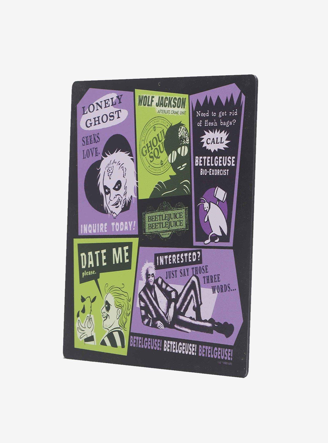 Beetlejuice Dating Ad Collage Metal Sign, , hi-res