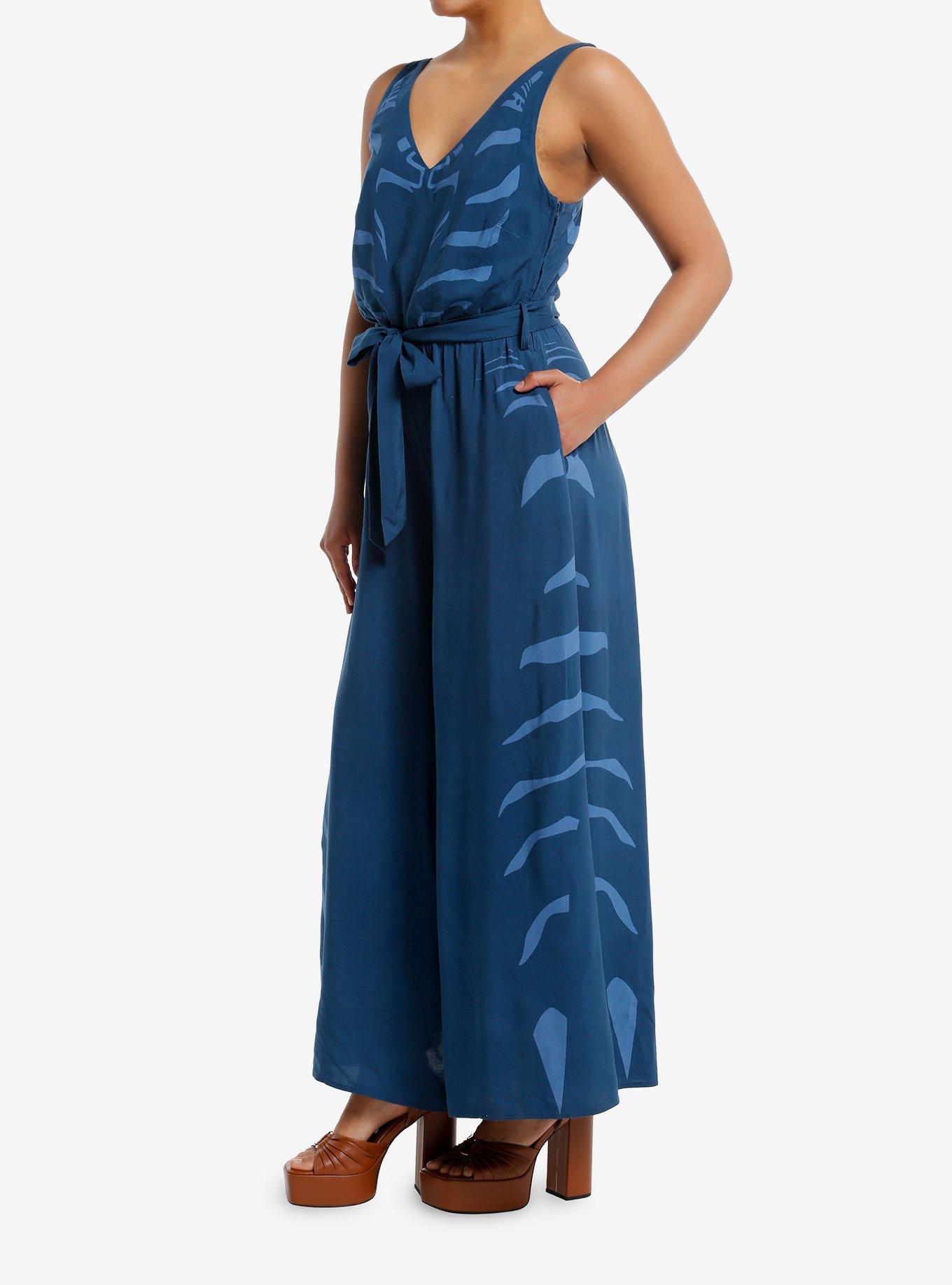 Her Universe Star Wars Ahsoka Tano Jumpsuit Her Universe Exclusive, MULTI PRINT BLUE, alternate