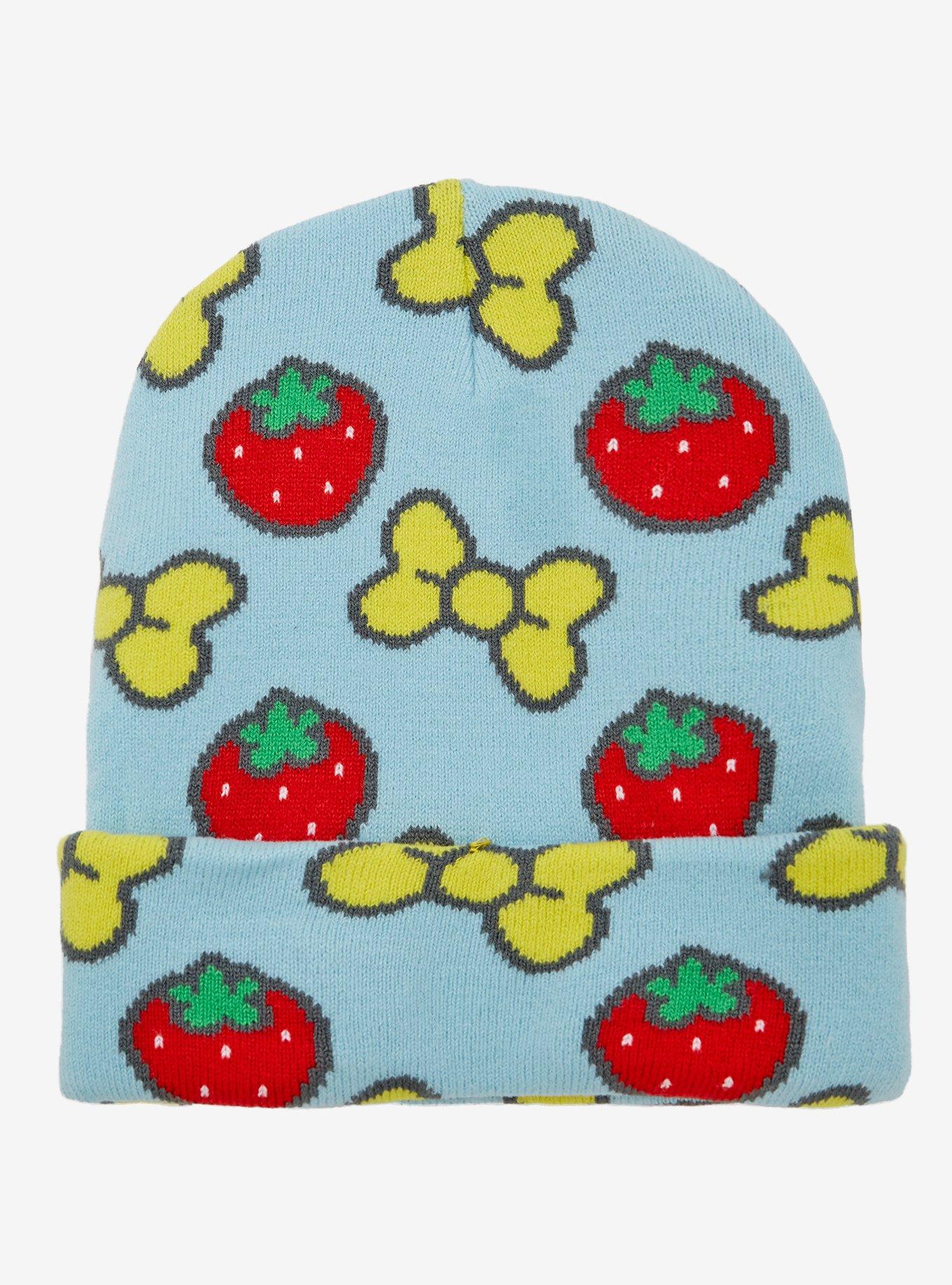 My Melody Bow Strawberry Beanie, , hi-res