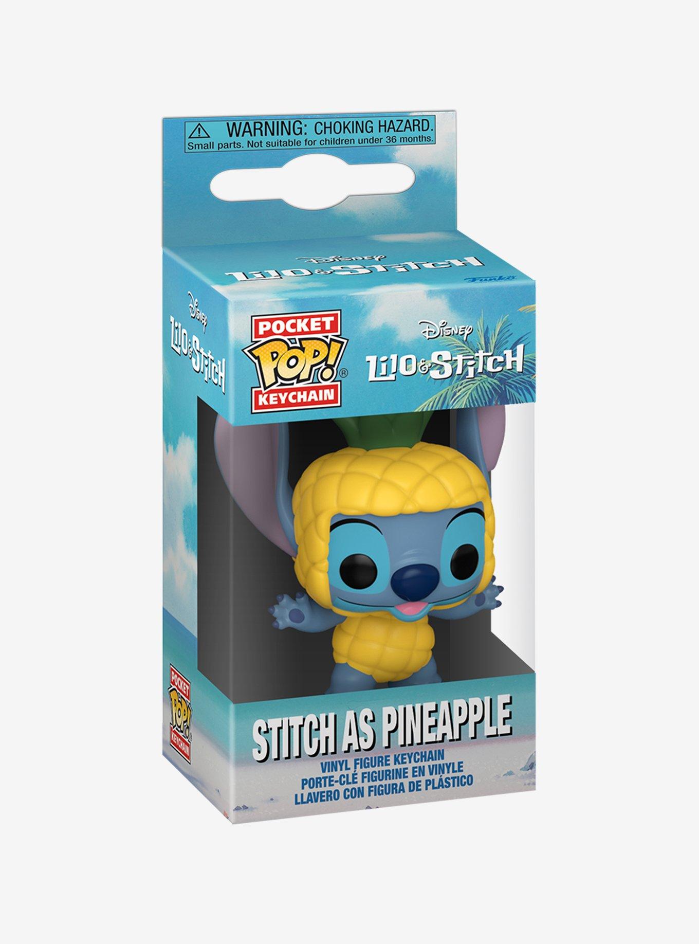 Funko Pocket Pop! Disney Lilo & Stitch Stitch as Pineapple Vinyl Keychain - BoxLunch Exclusive, , hi-res