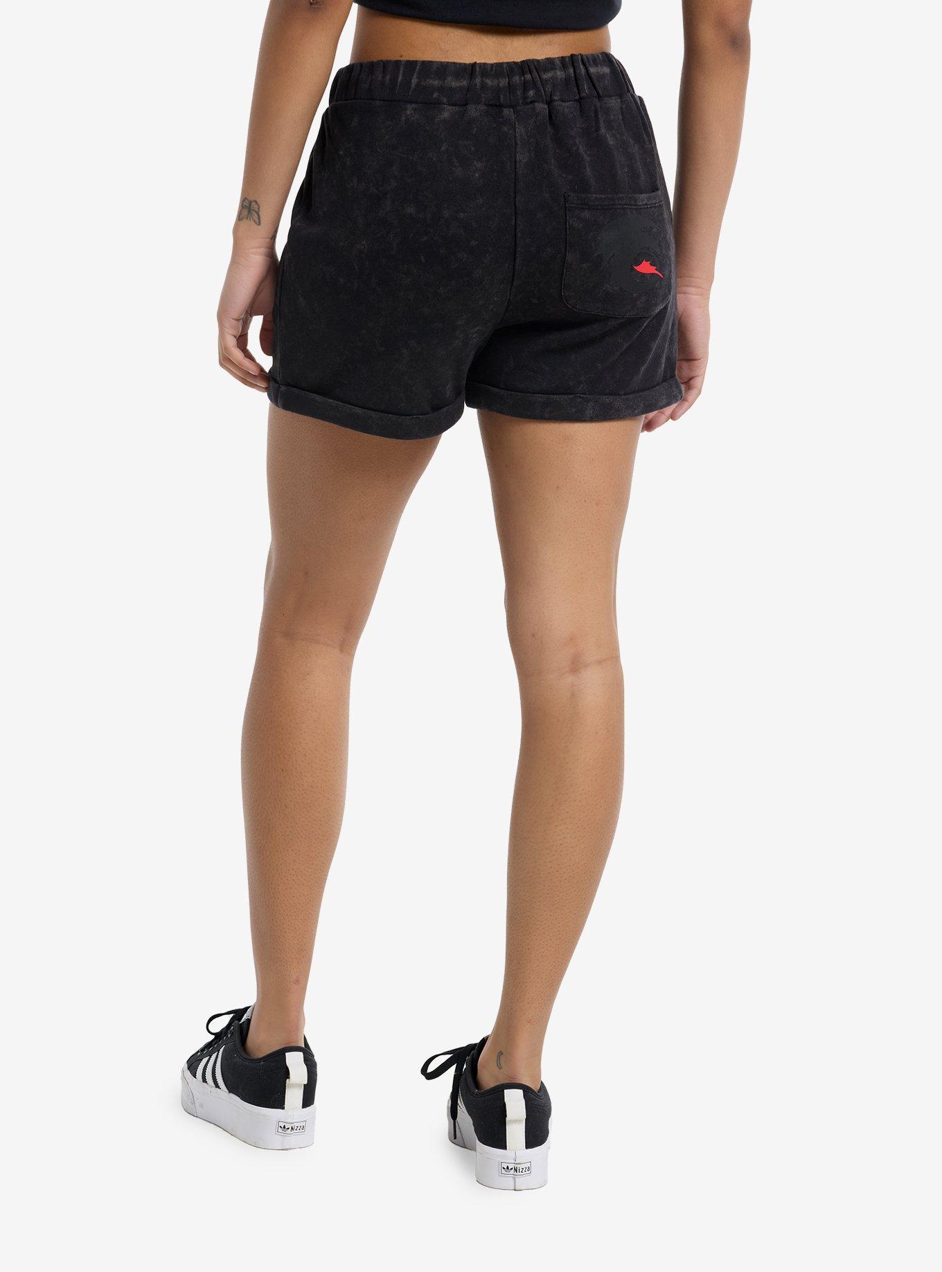 How To Train Your Dragon Toothless Mineral Wash Girls Lounge Shorts, , hi-res