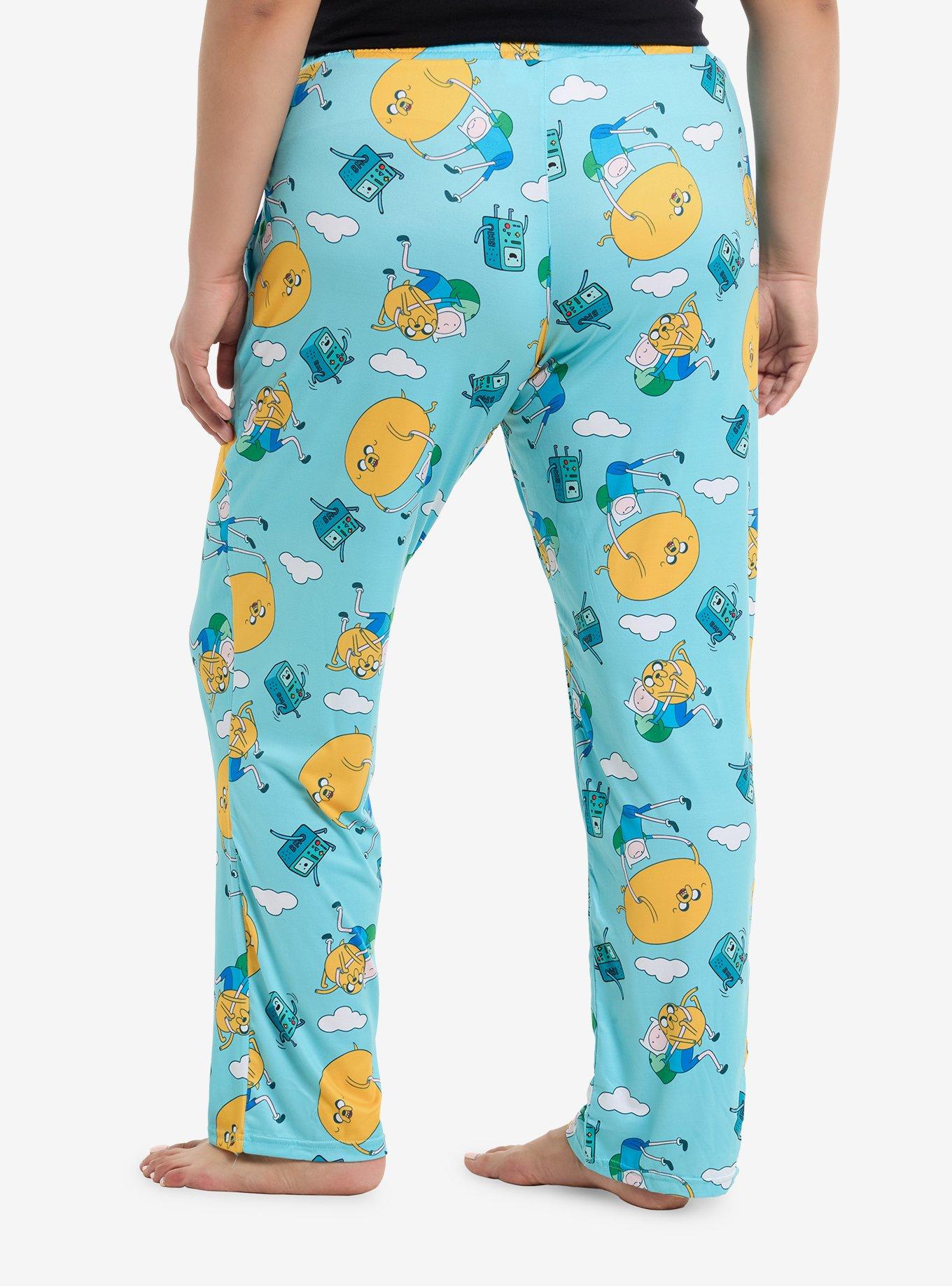 Adventure Time Finn Jake & BMO Girls Pajama Pants Plus Size, , hi-res