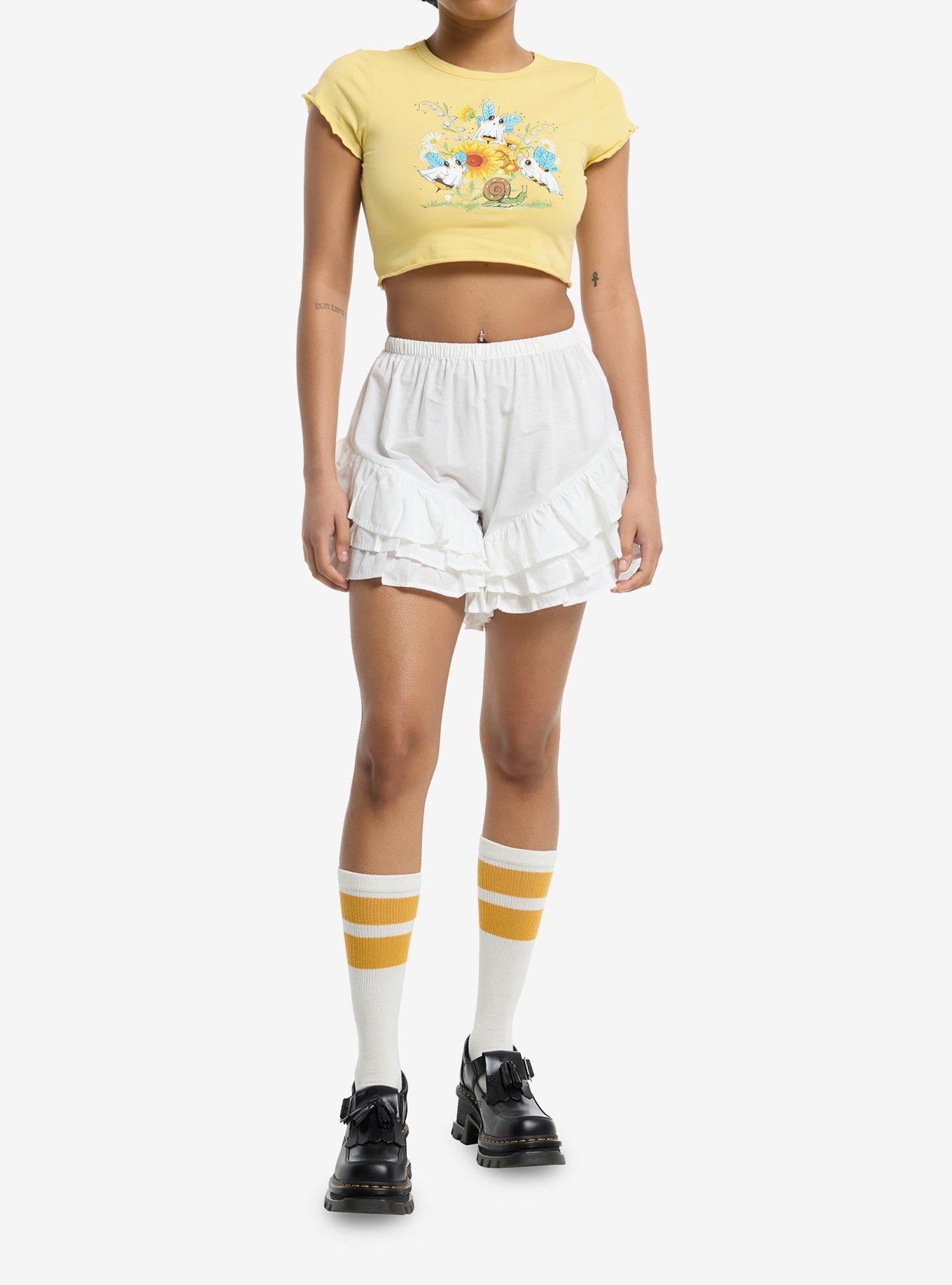 Thorn & Fable Bee Ghosts Sunflower Girls Baby T-Shirt, , hi-res