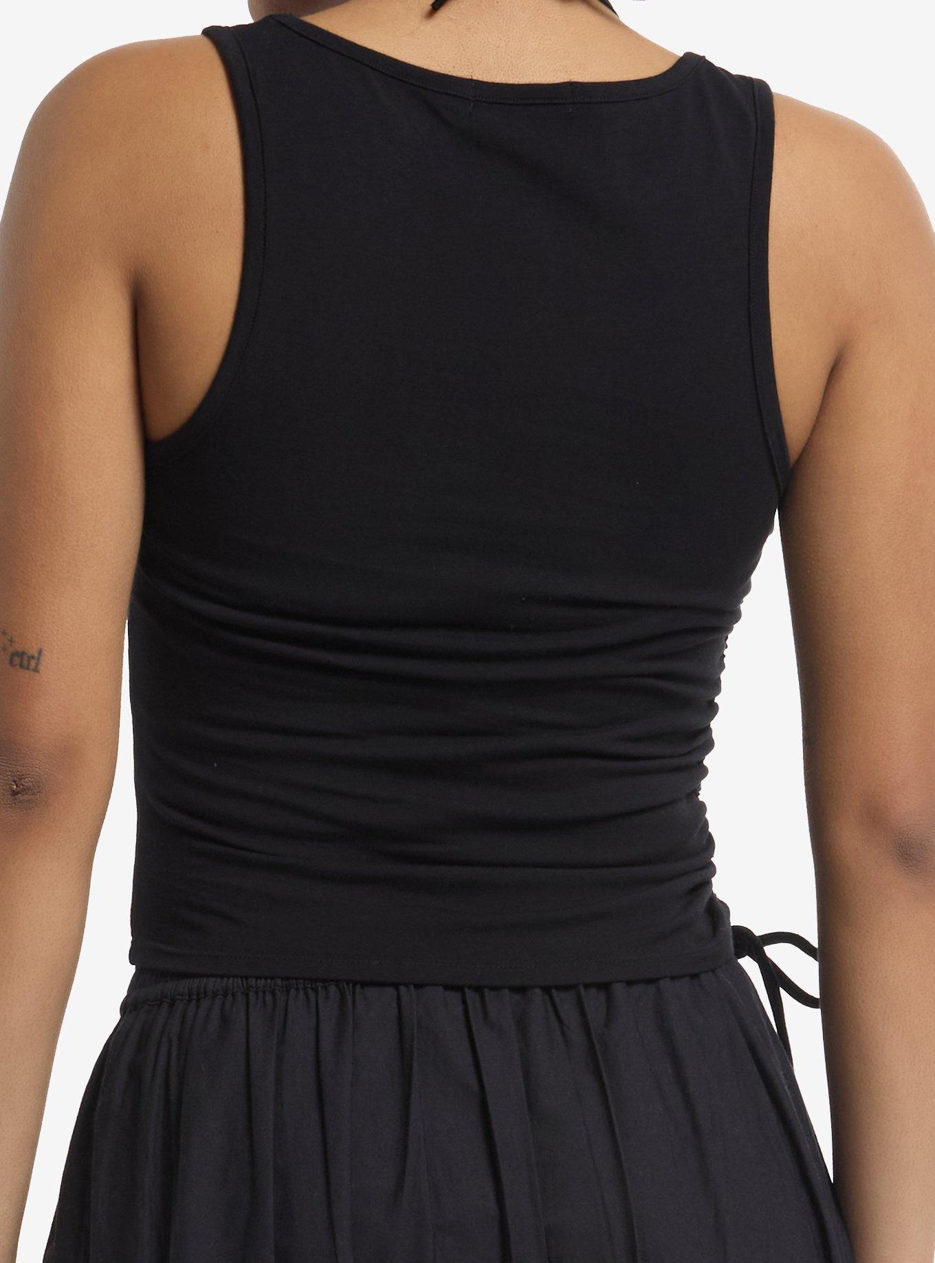 Tribal Heart Mesh Halter Layered Girls Tank Top, , alternate