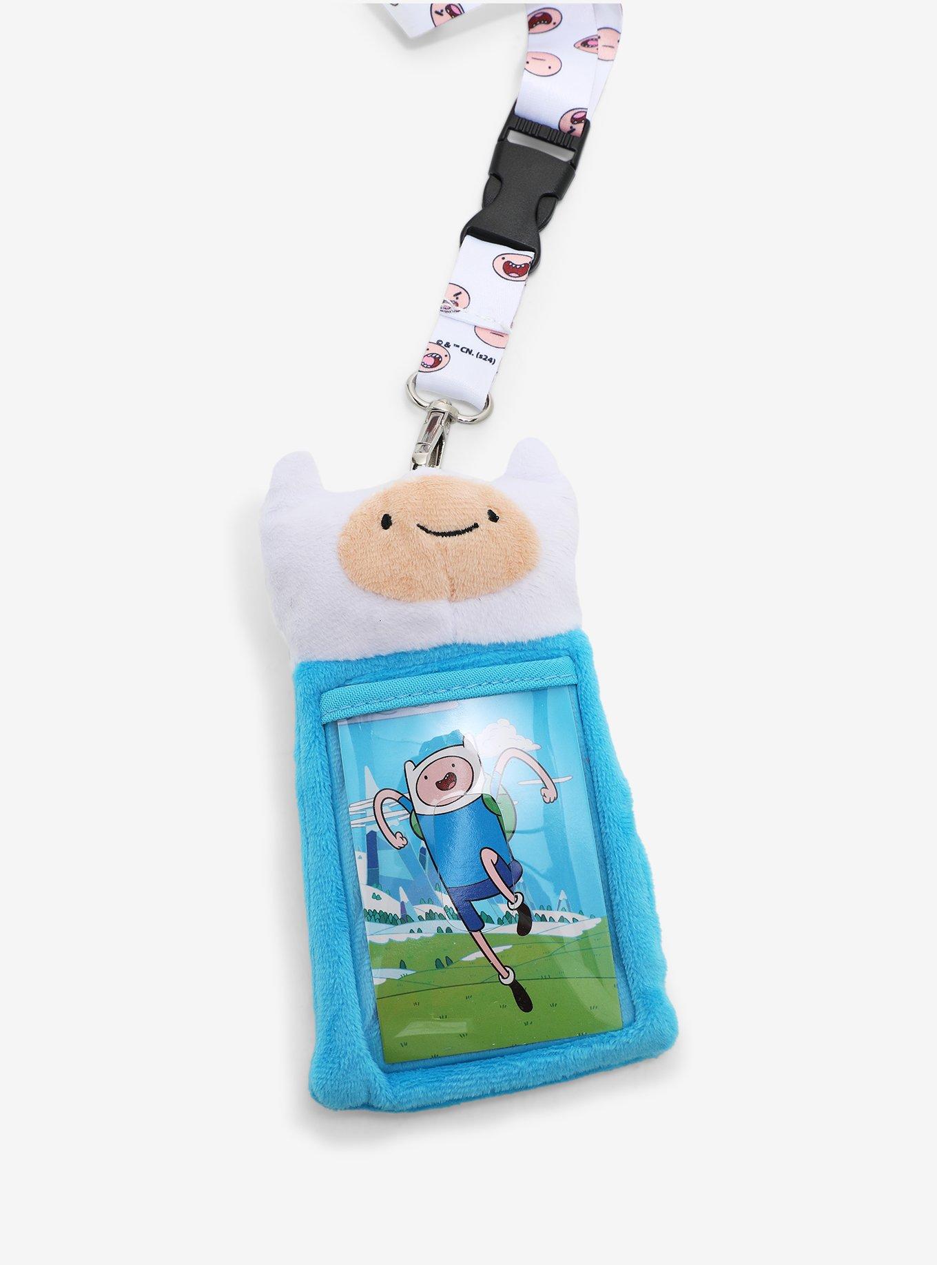 Adventure Time Finn Plush Lanyard With Cardholder, , hi-res