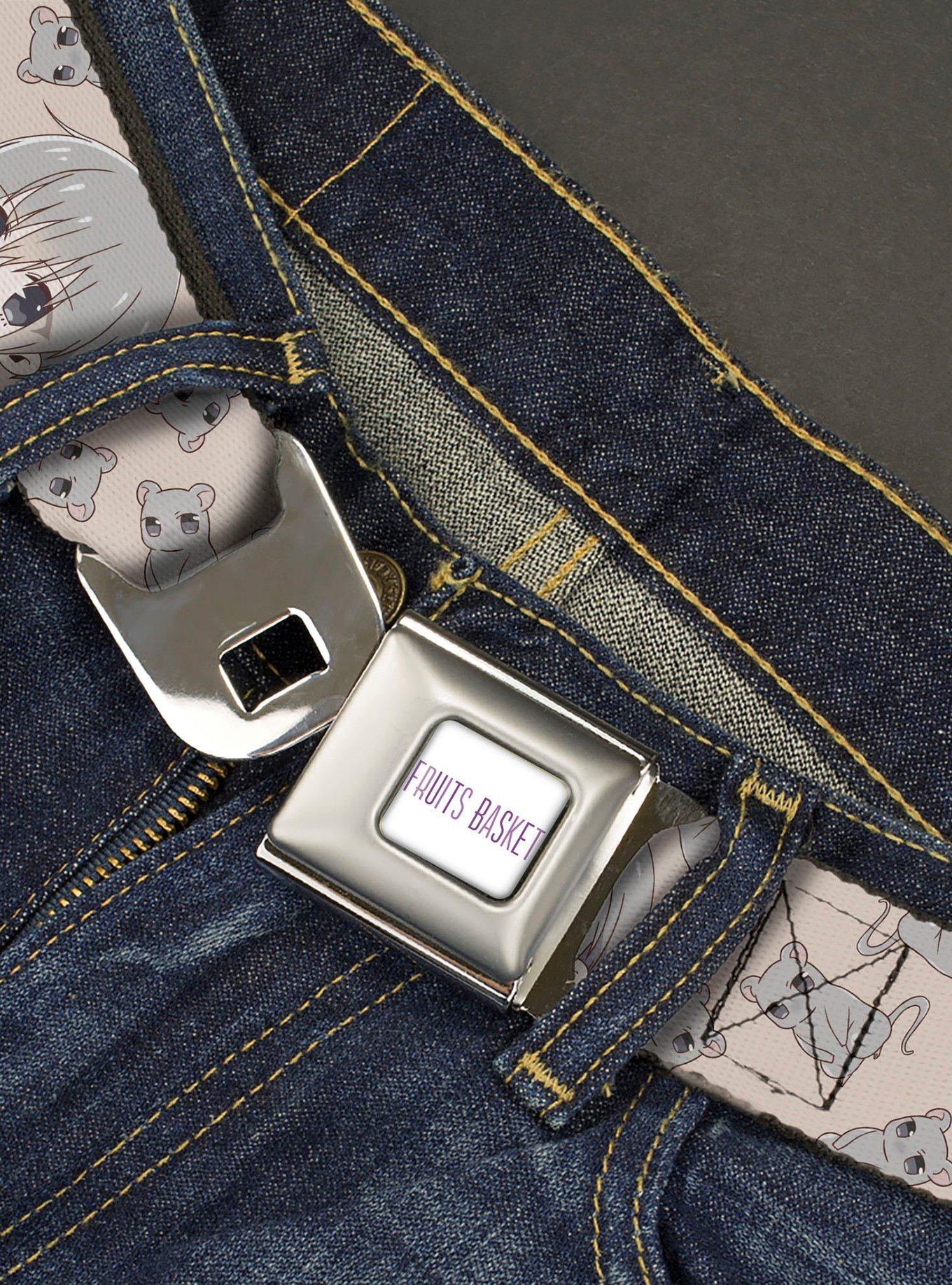 Fruits Basket Chibi Yuki Soma and Rat Scattered Youth Seatbelt Buckle Belt