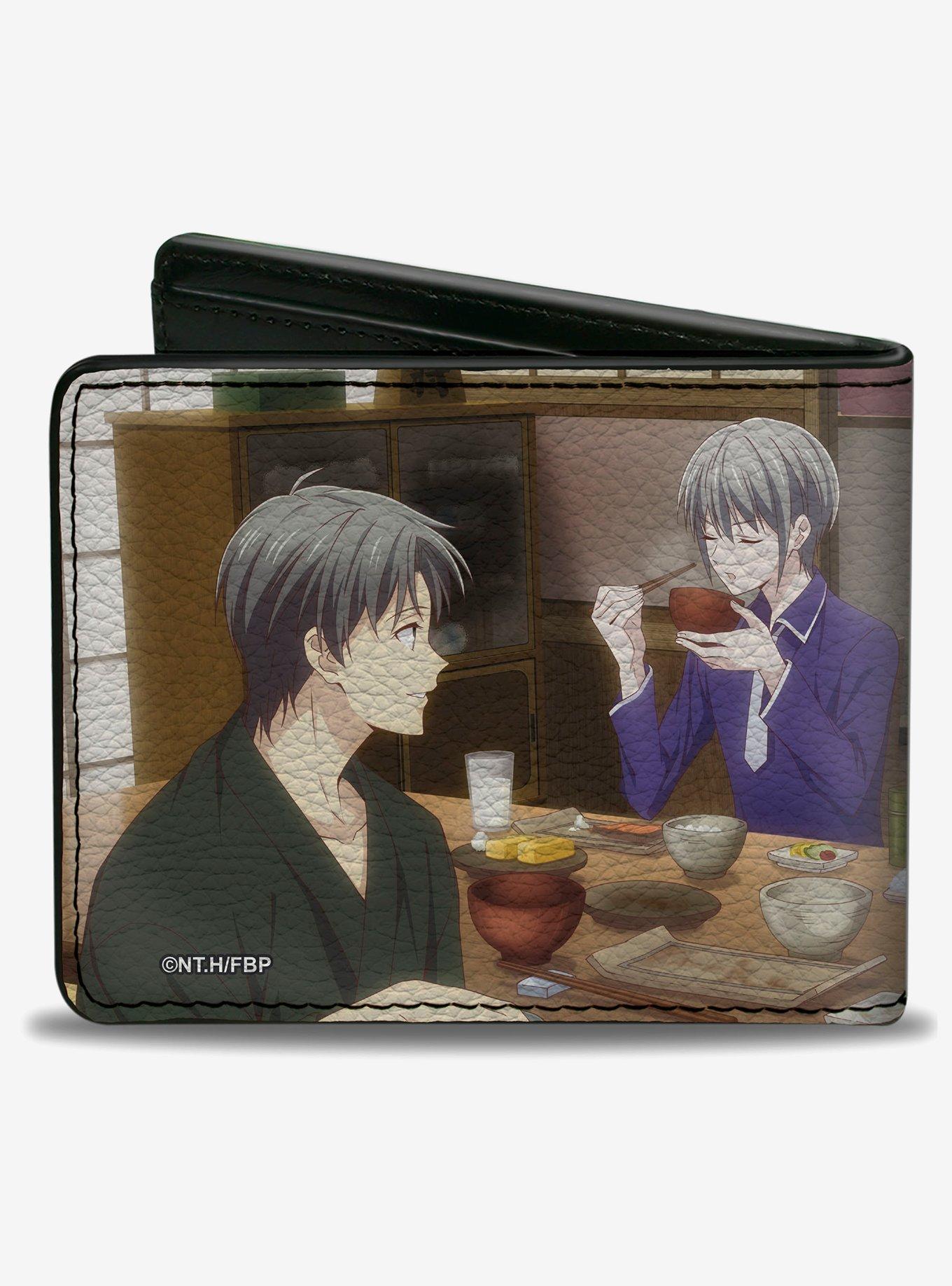 Fruits Basket Shigure Yuki Tohru Kyo Dining Scene Bifold Wallet, , alternate