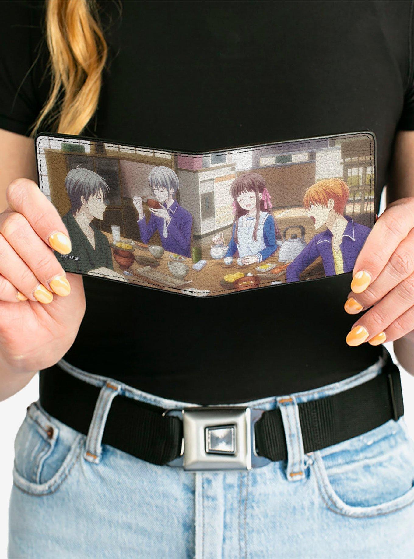 Fruits Basket Shigure Yuki Tohru Kyo Dining Scene Bifold Wallet, , alternate