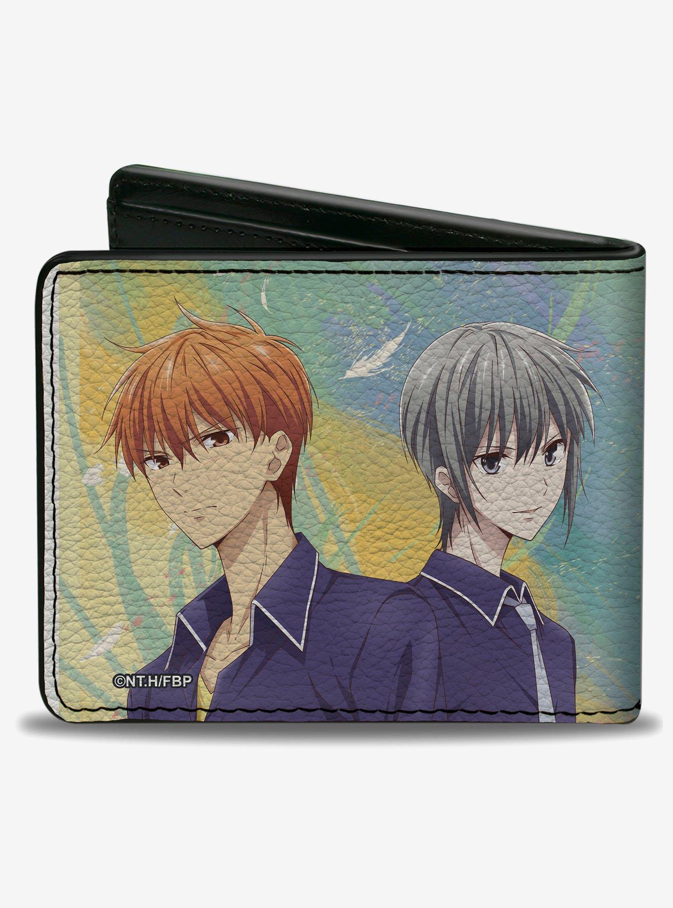 Fruits Basket Kyo Yuki and Tohru with Cat Rat and Dog Bifold Wallet, , alternate