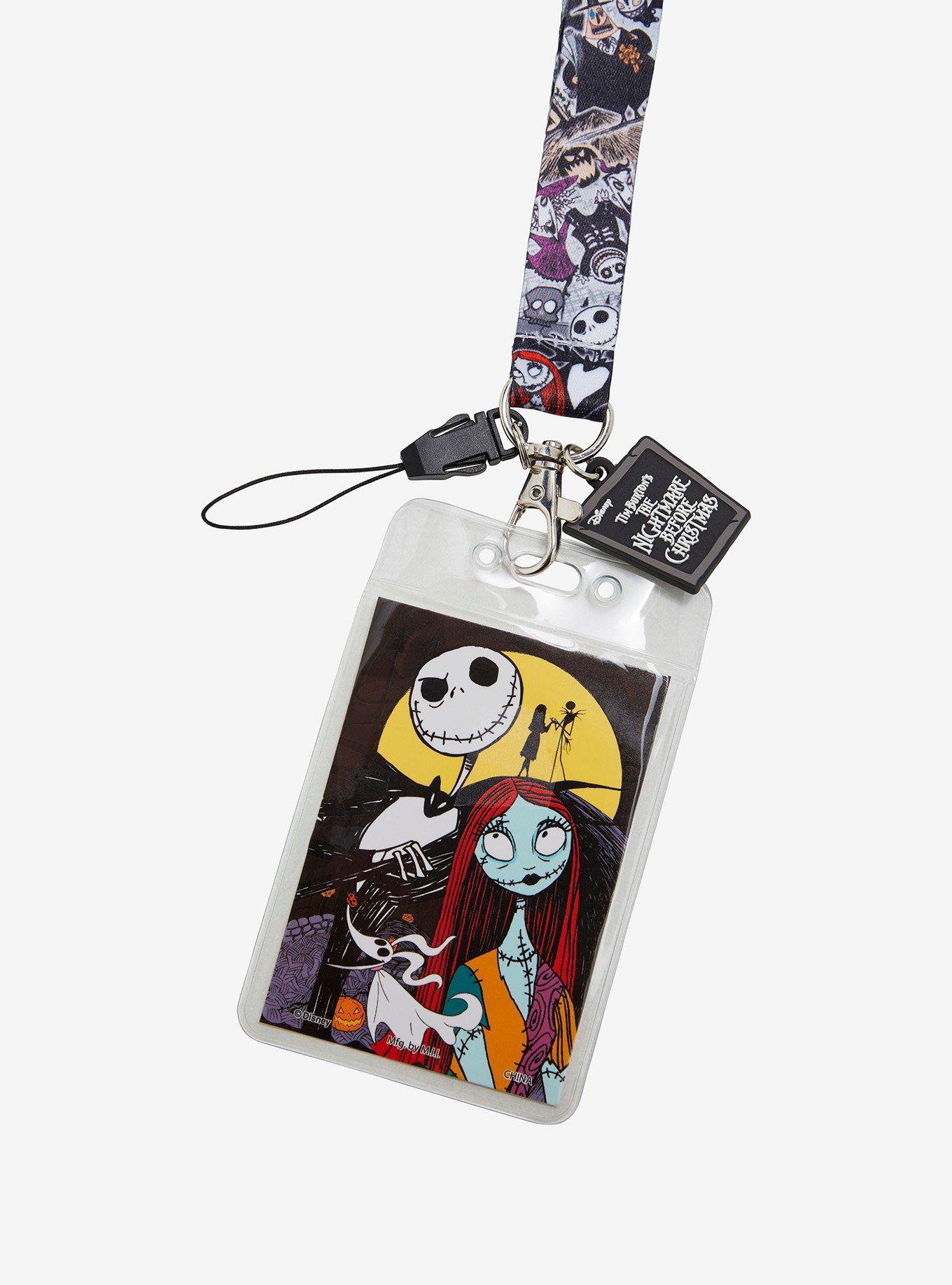 The Nightmare Before Christmas Jack & Sally Charm Lanyard, , hi-res