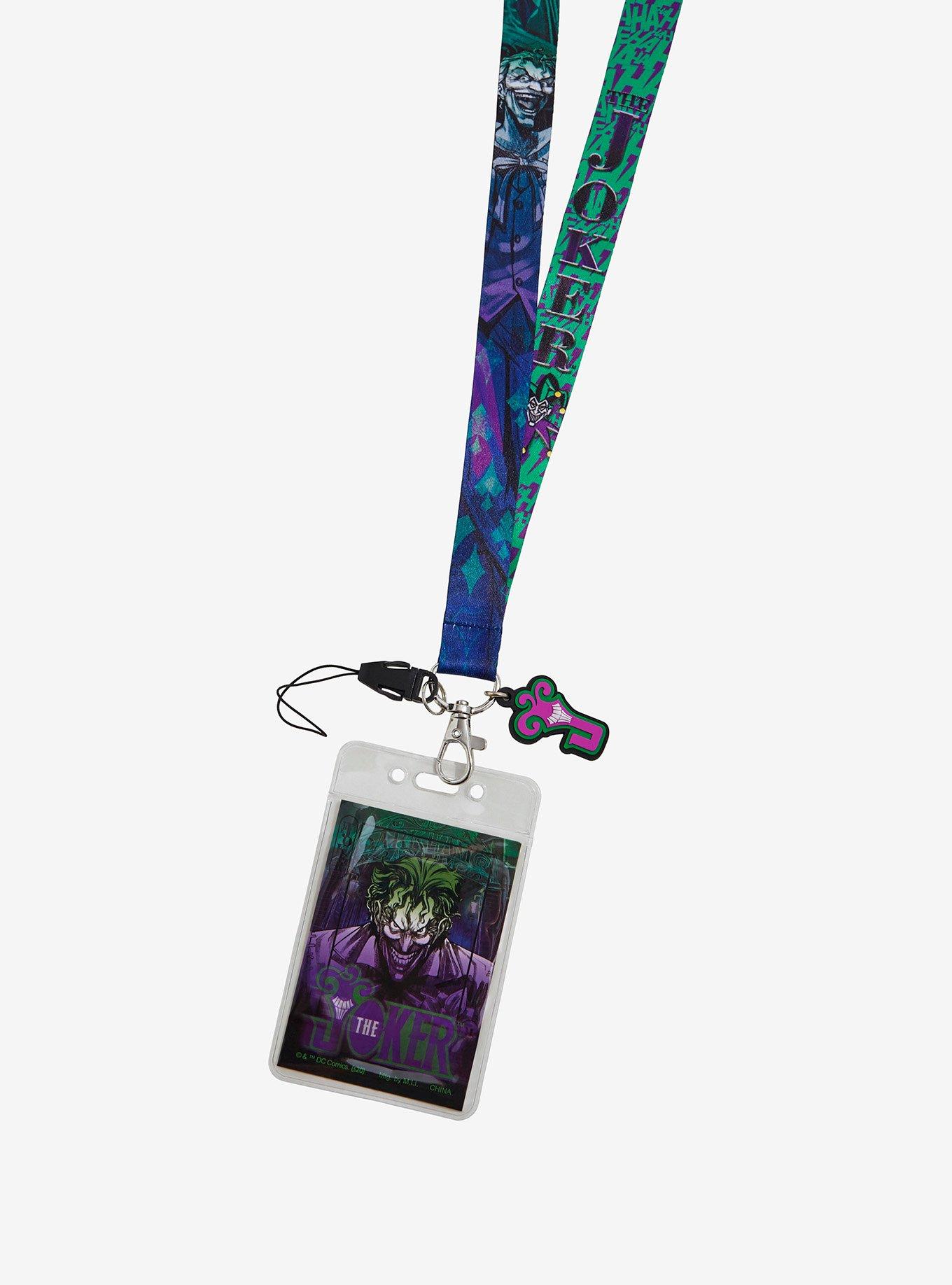 DC Comics Batman Joker Charm Lanyard, , hi-res