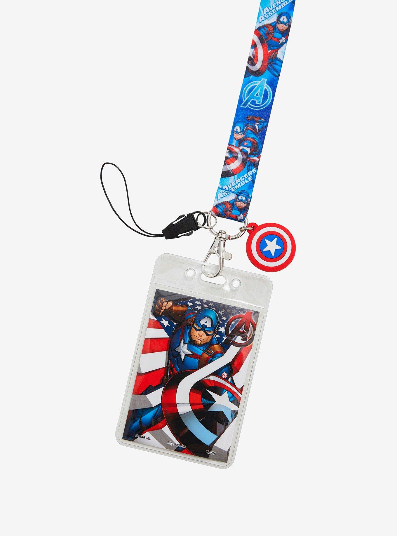 Marvel Captain America Charm Lanyard, , hi-res