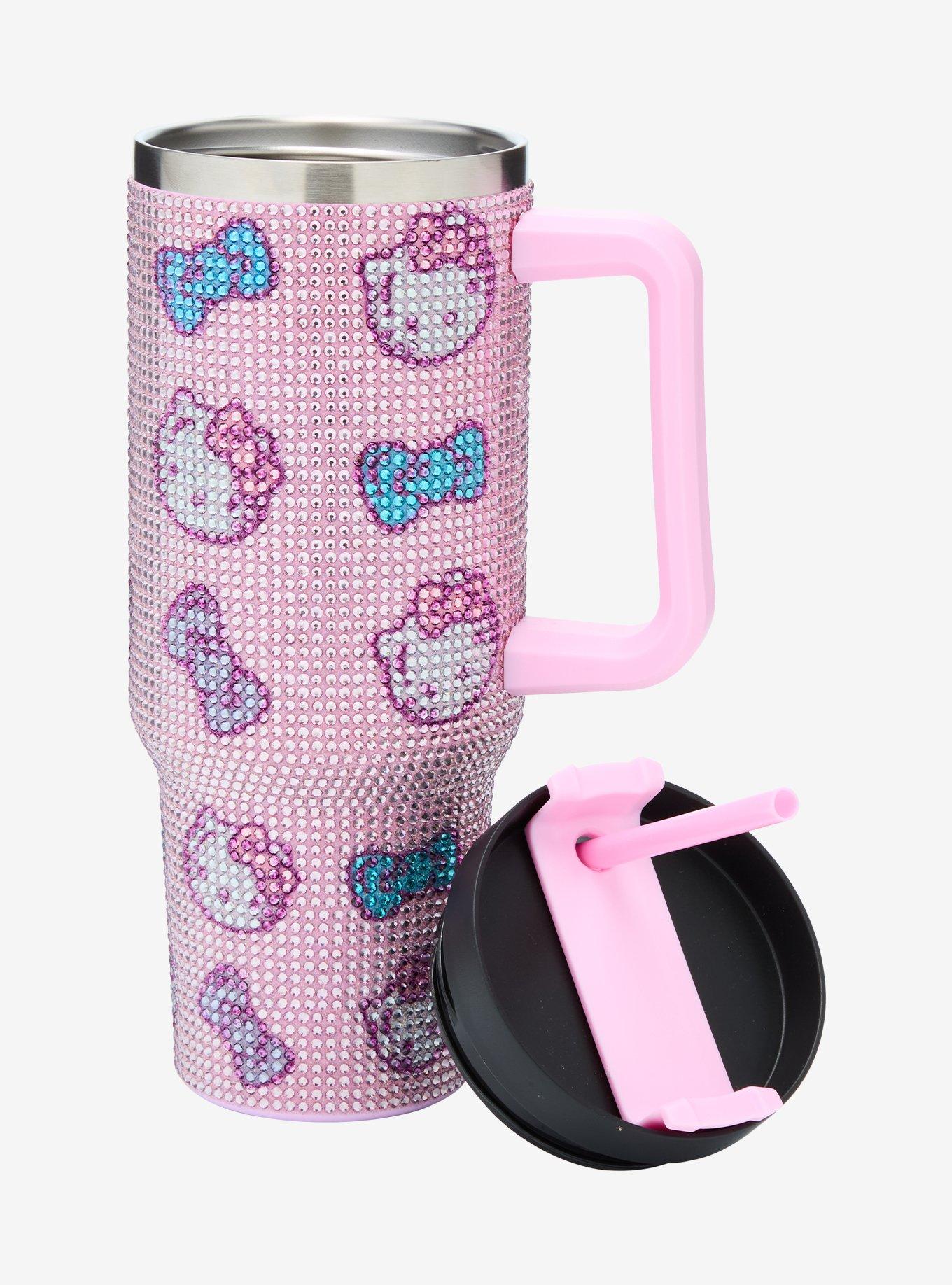 Hello Kitty Bow Bubble Rhinestone Stainless Steel Travel Cup, , alternate