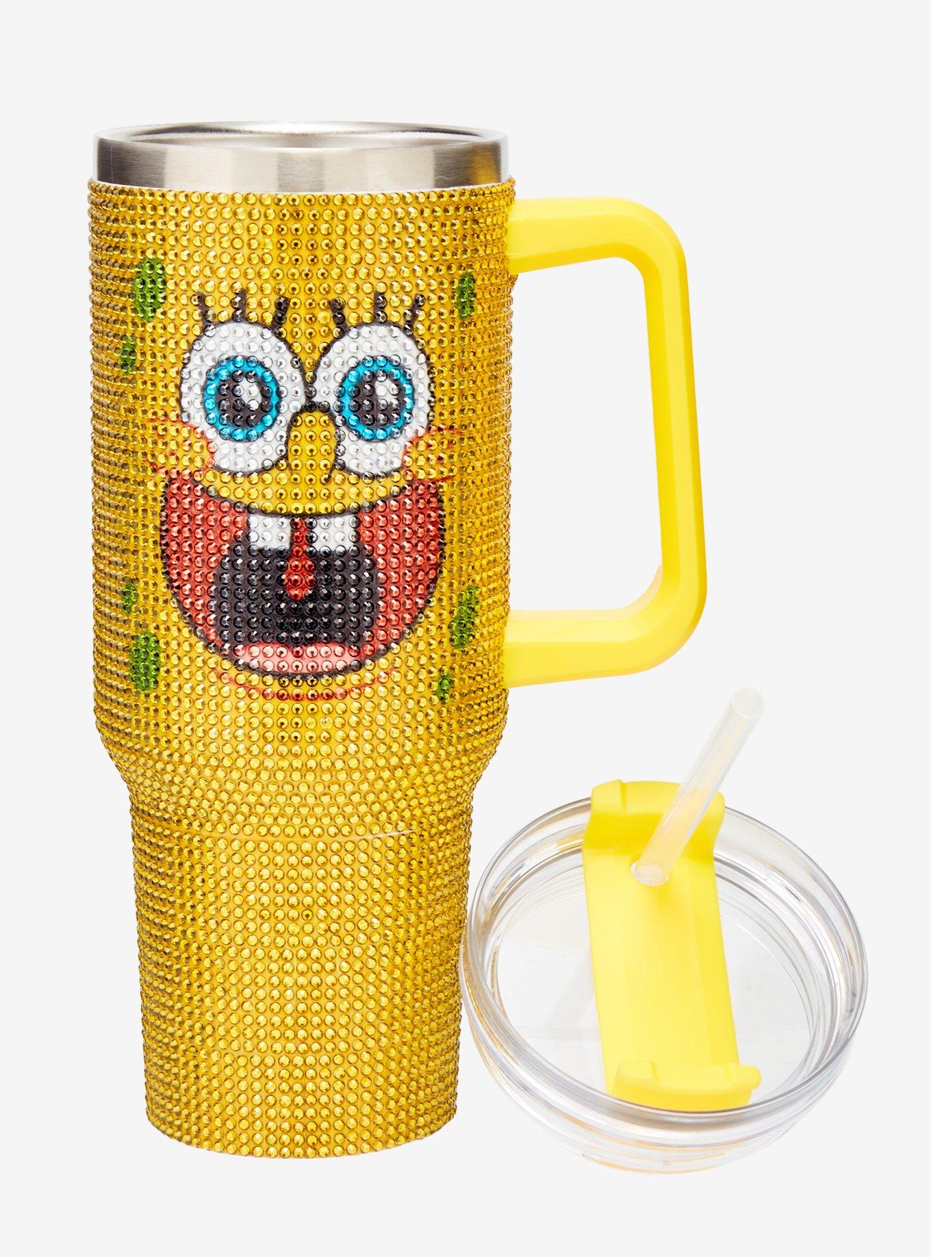 SpongeBob SquarePants Rhinestone Stainless Steel Travel Cup