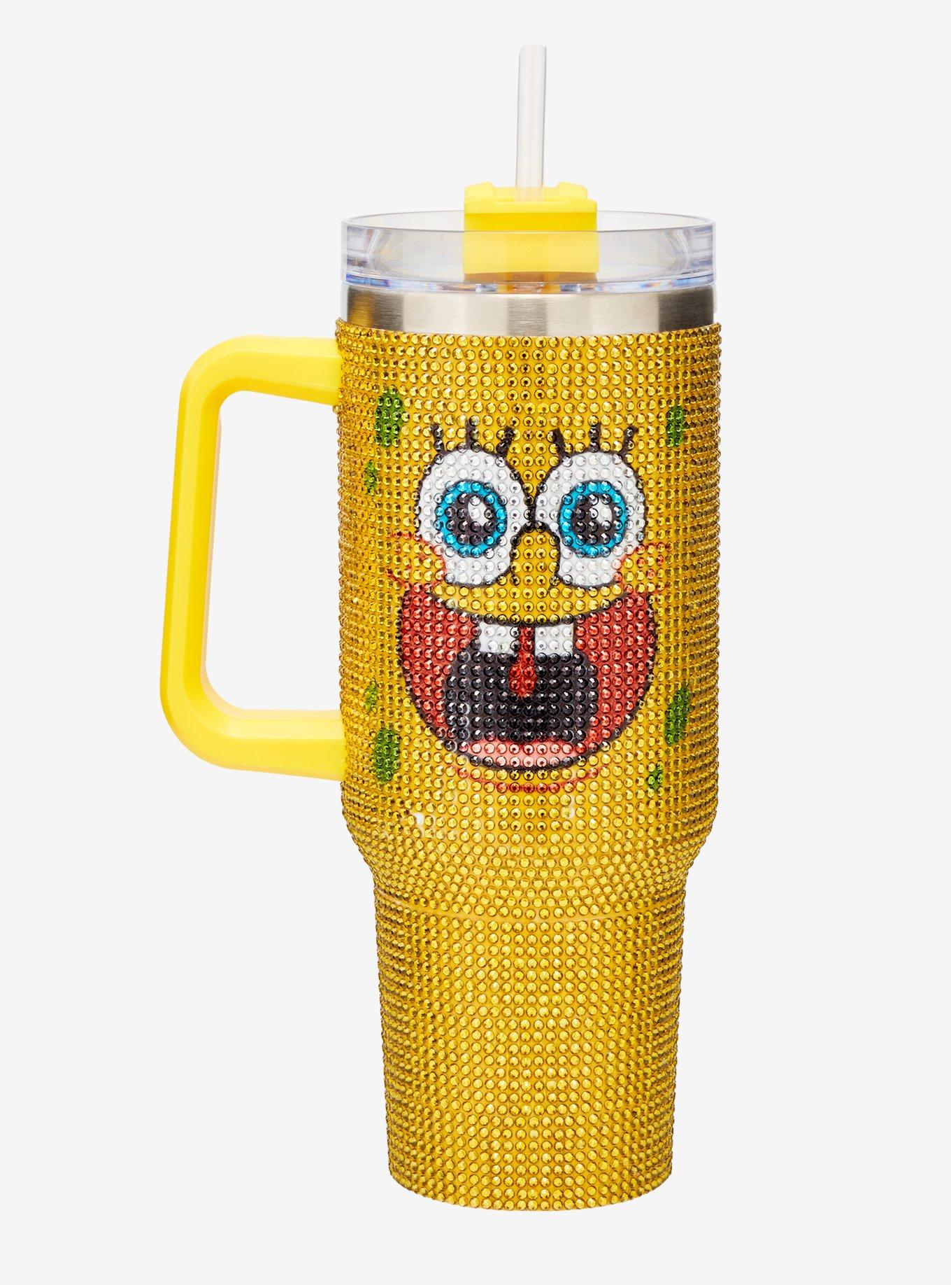 SpongeBob SquarePants Rhinestone Stainless Steel Travel Cup
