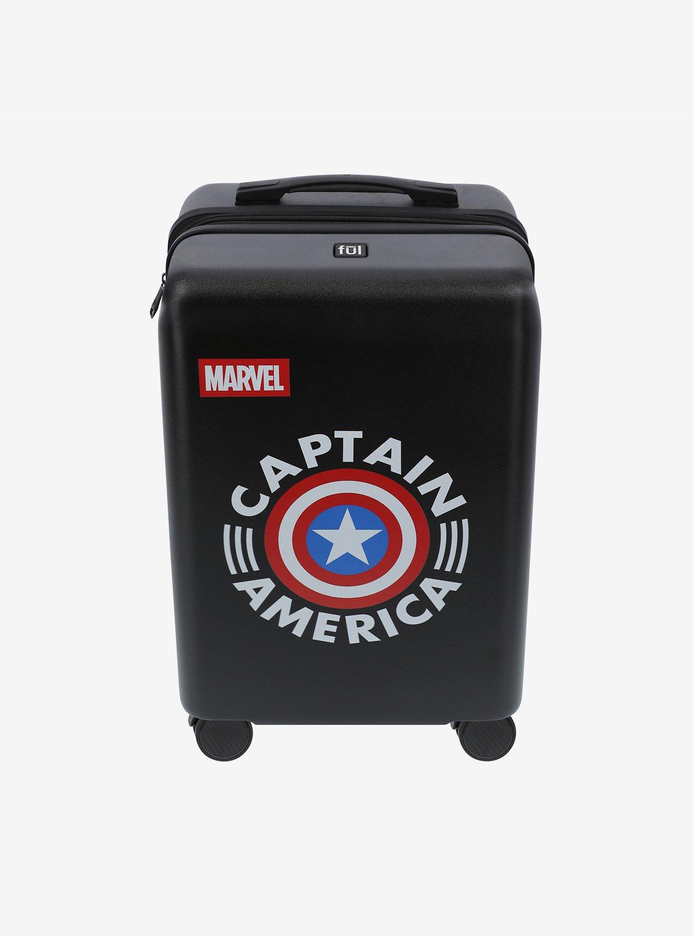 FUL Marvel Captain America Carry-On Luggage Black, , alternate