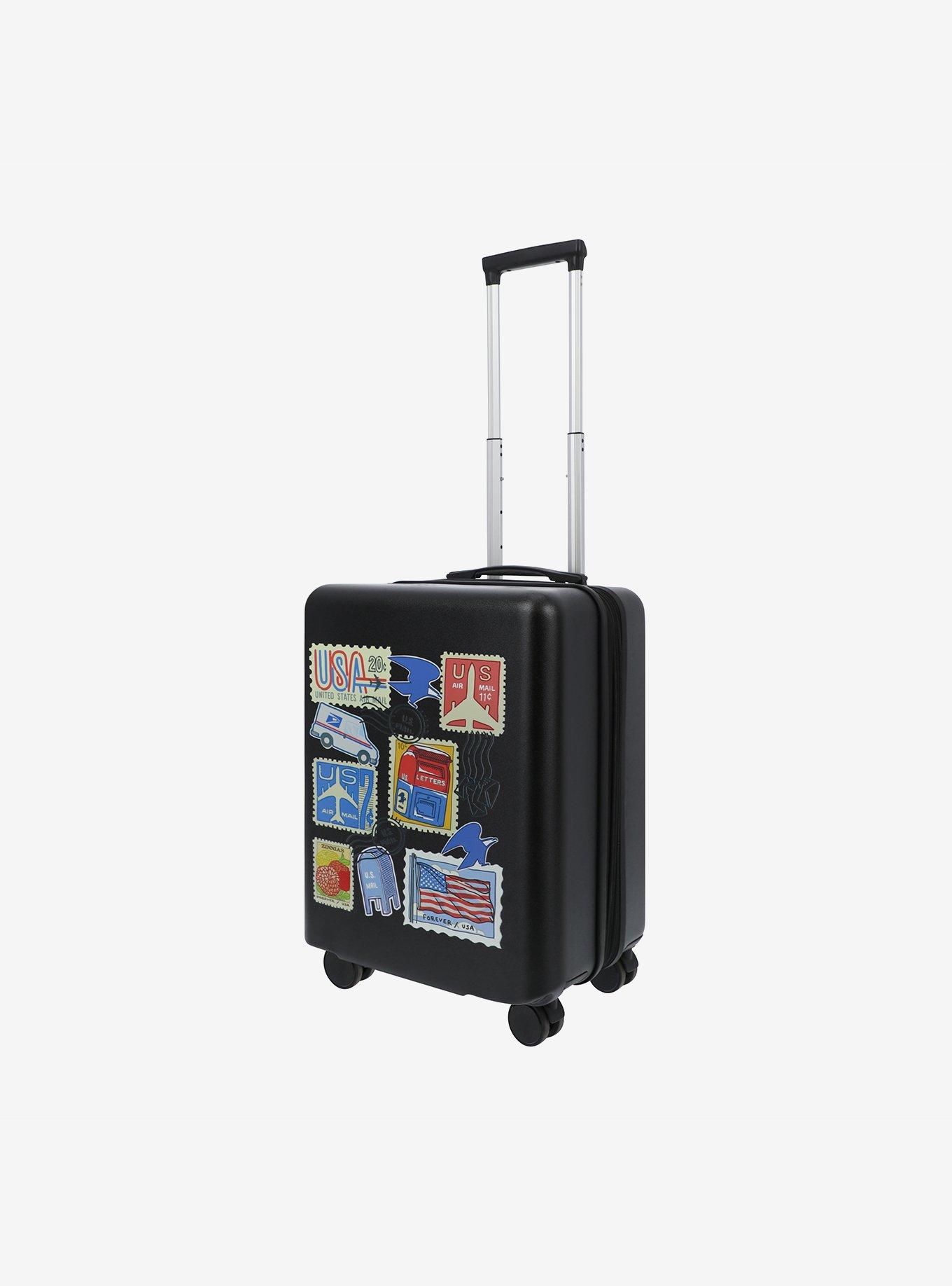 FUL USPS Stamps Carry-On Luggage Black, , hi-res