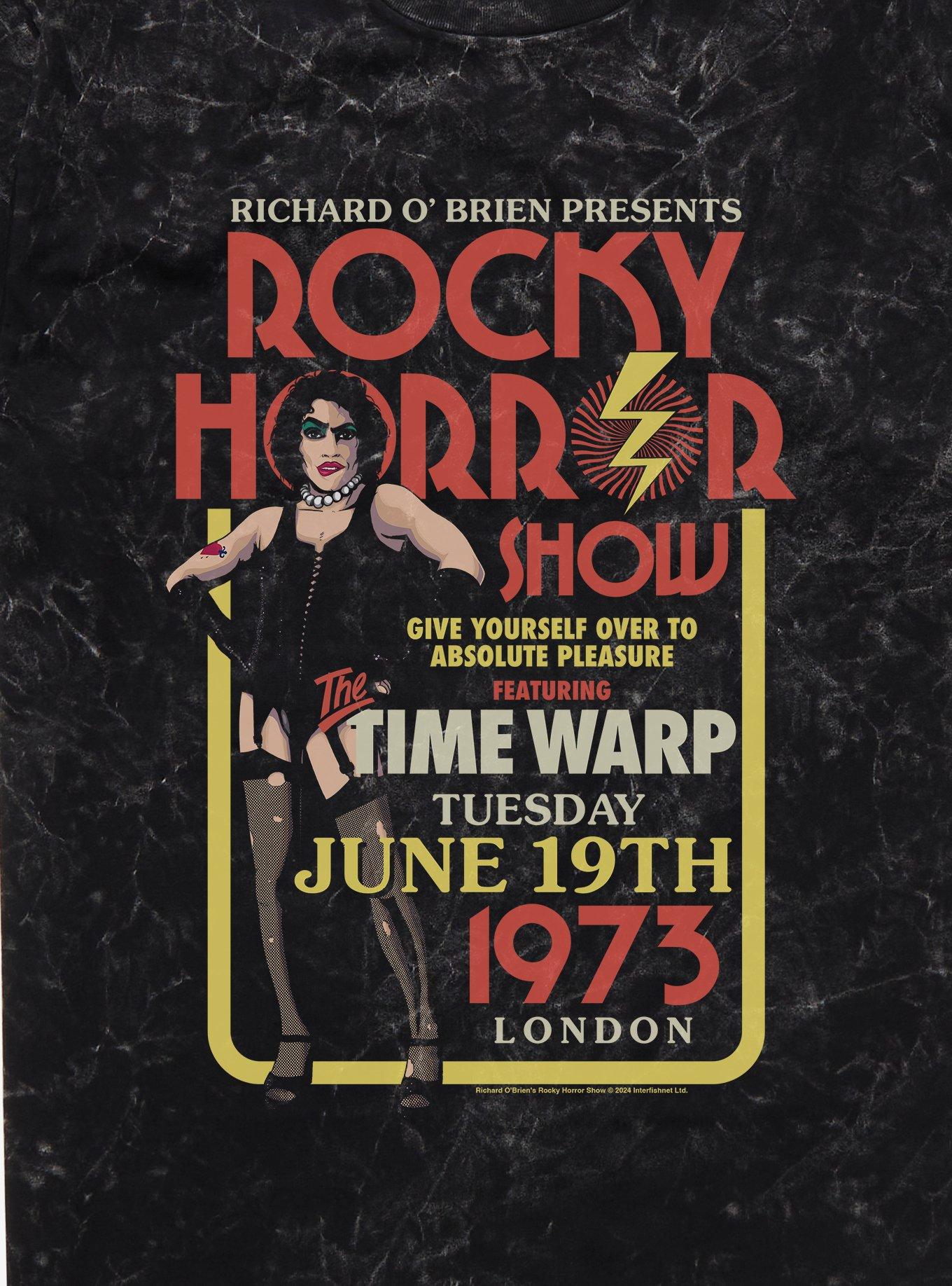 The Rocky Horror Show Time Warp Show Poster Mineral Wash T-Shirt, , hi-res