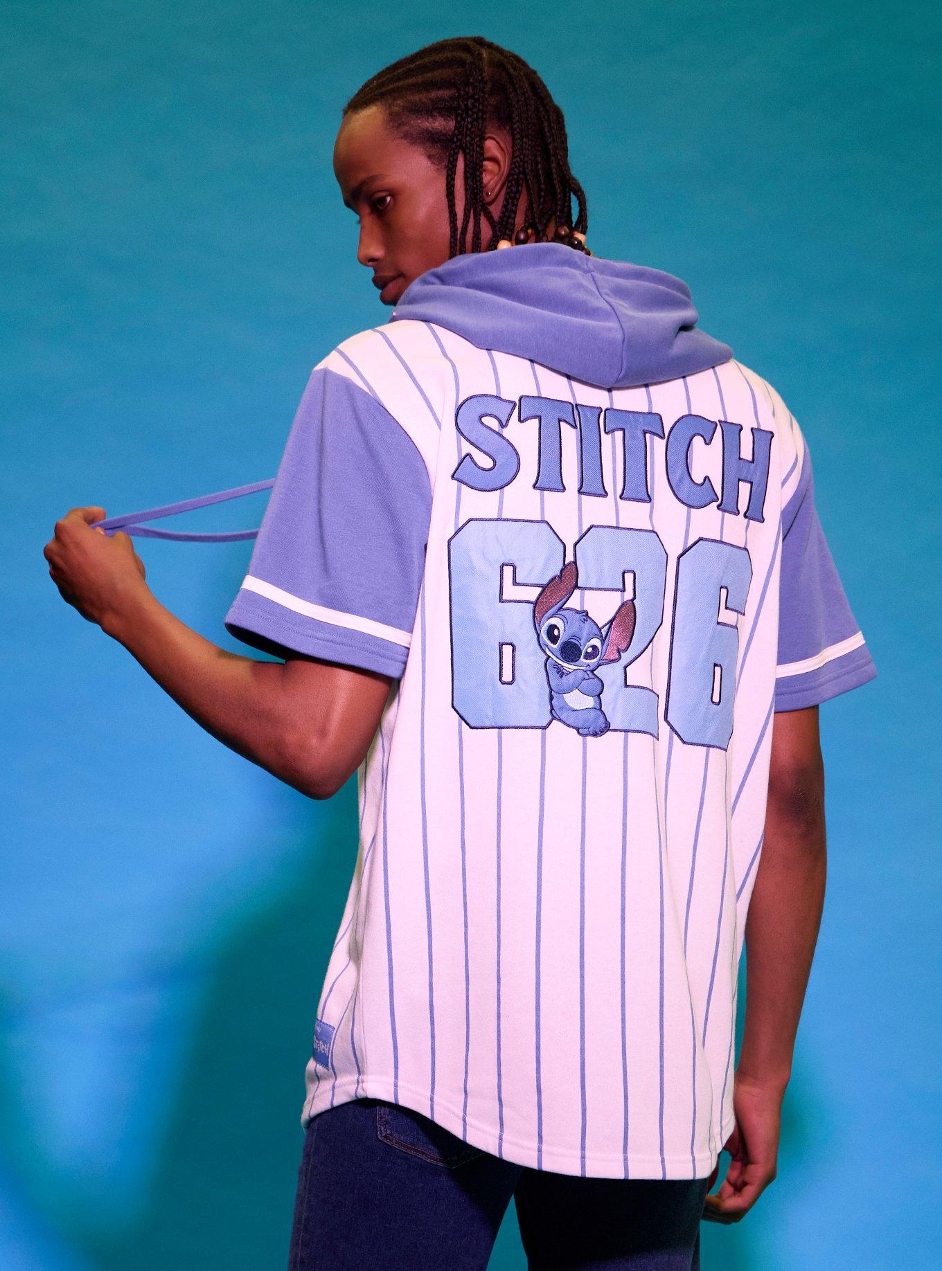 Our Universe Disney Lilo & Stitch Ohana Hooded Baseball Jersey, , hi-res