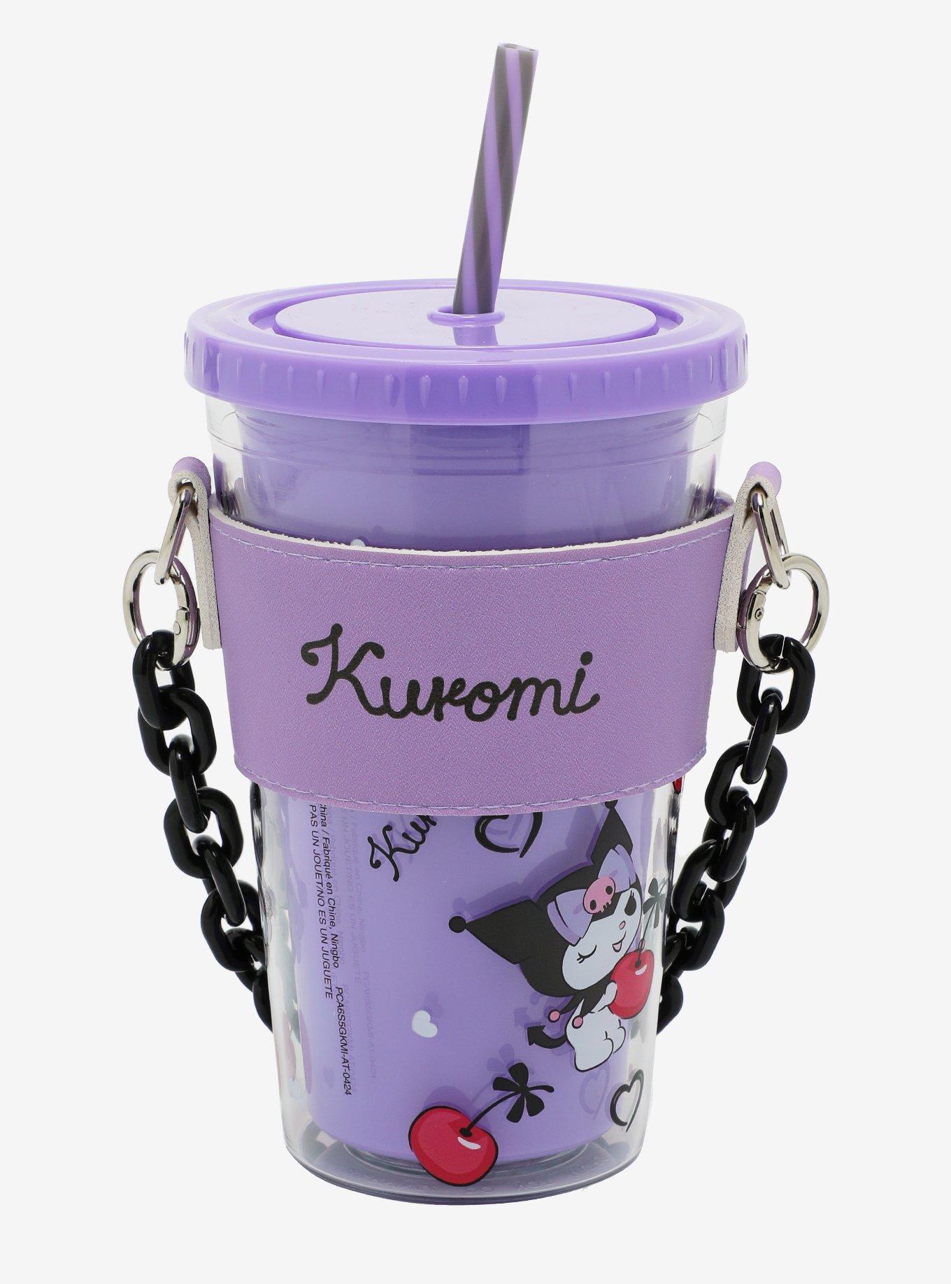 Kuromi Cherry Acrylic Travel Cup With Holder, , hi-res