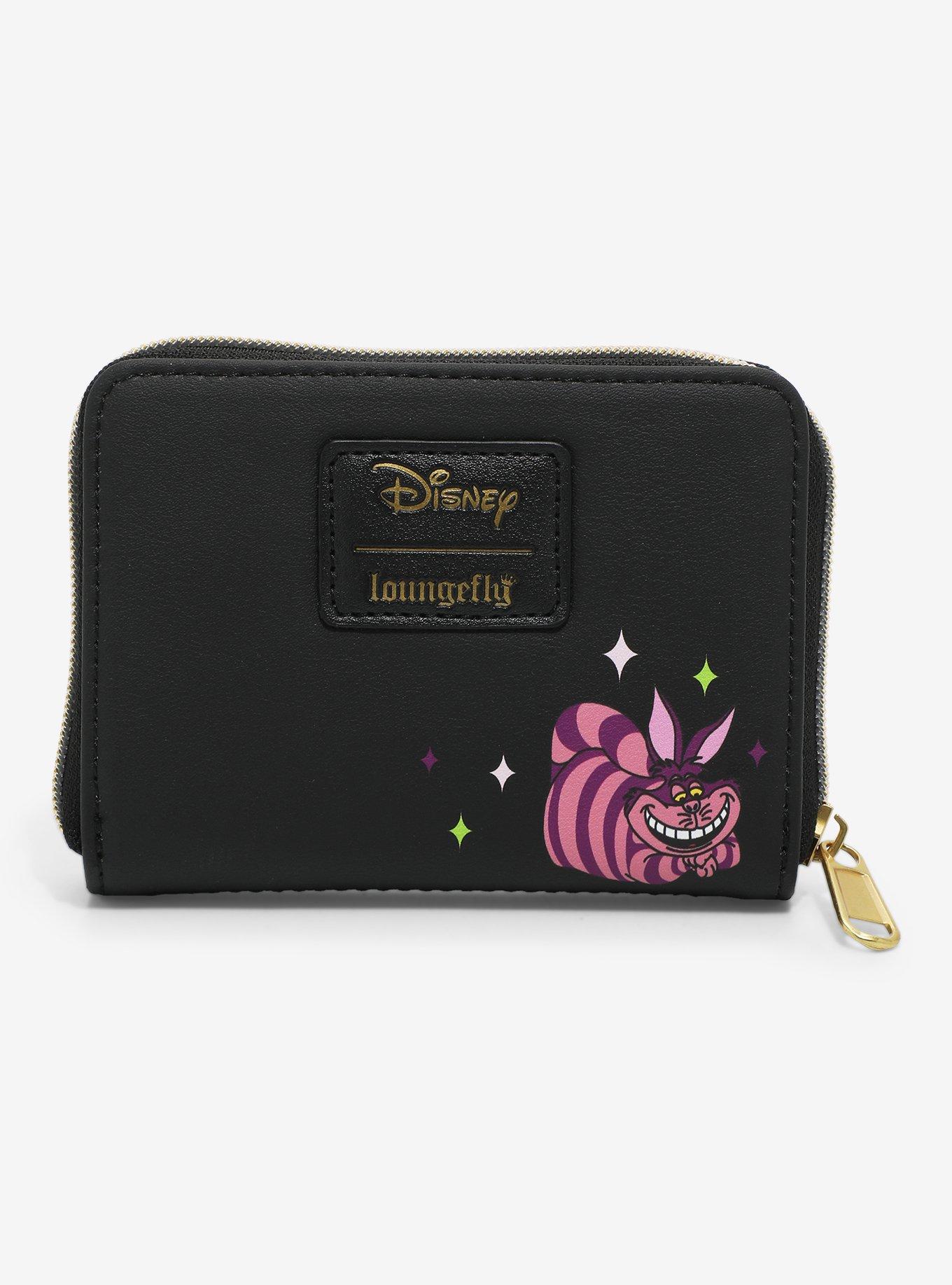 Loungefly Disney Alice In Wonderland Glow-In-The-Dark Characters Mini Zipper Wallet, , alternate