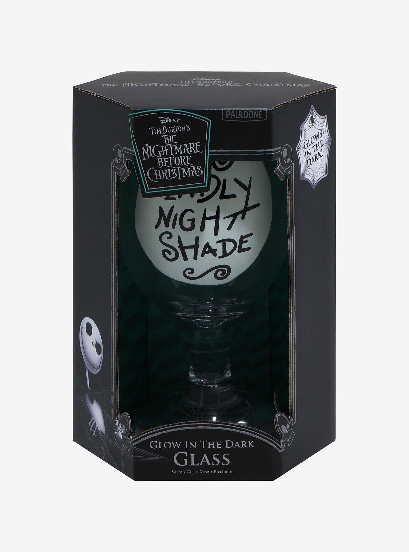 The Nightmare Before Christmas Deadly Nightshade Glow-In-The-Dark Glass, , alternate