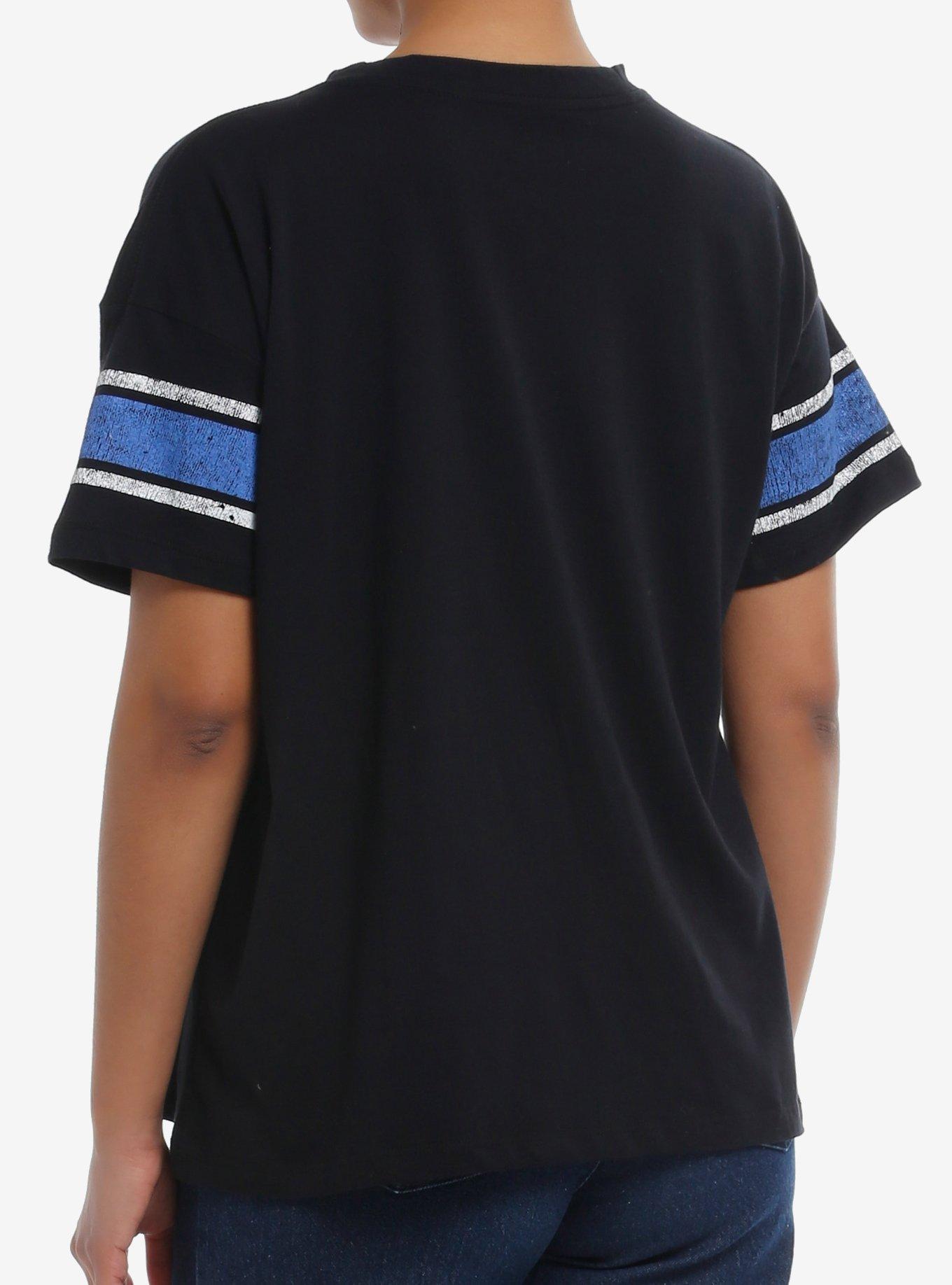 Bluey Bandit Drummer Varsity Girls T-Shirt, BLUE, alternate