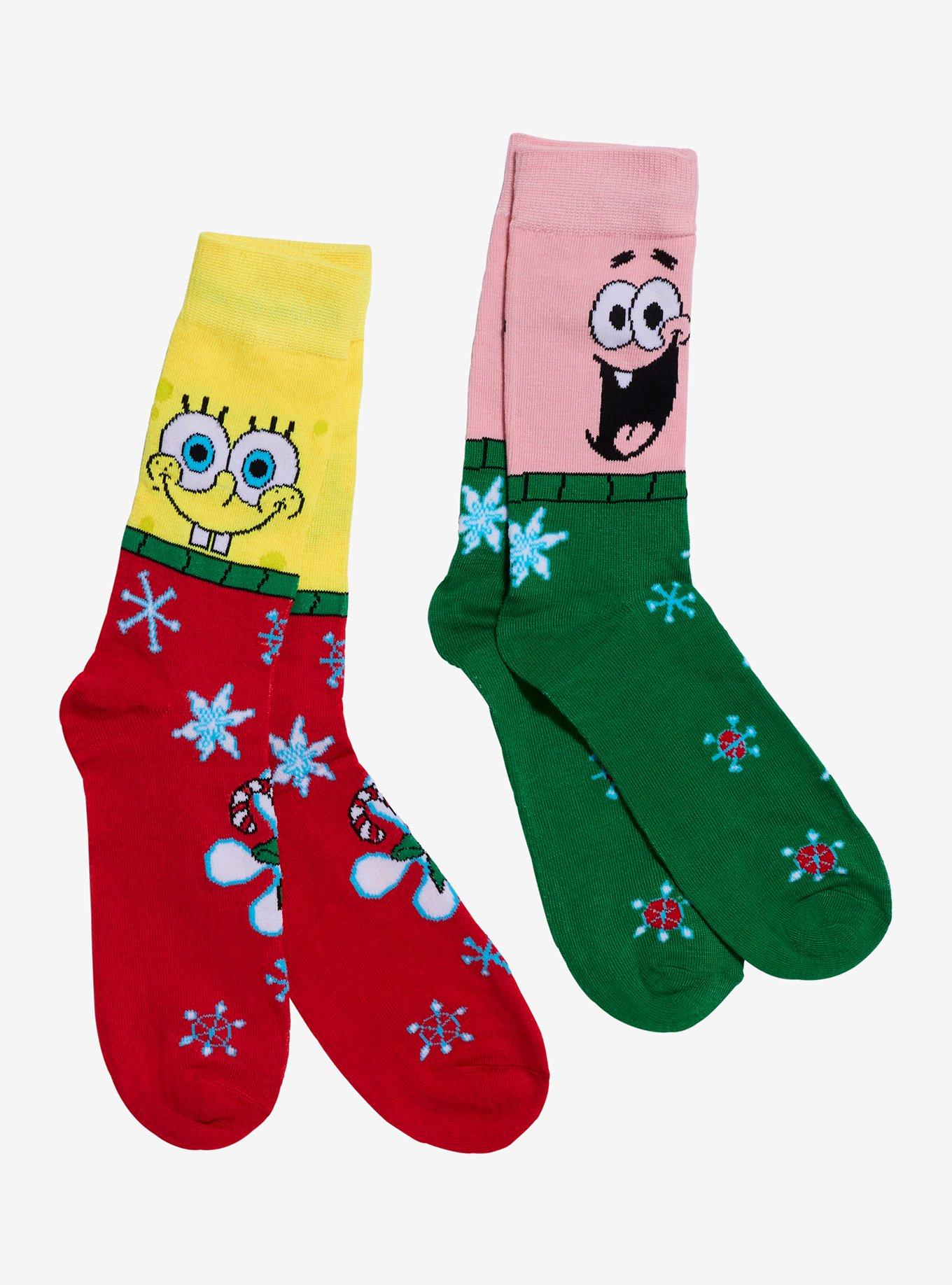 SpongeBob SquarePants Patrick Duo Holiday Crew Socks 2 Pair, , alternate