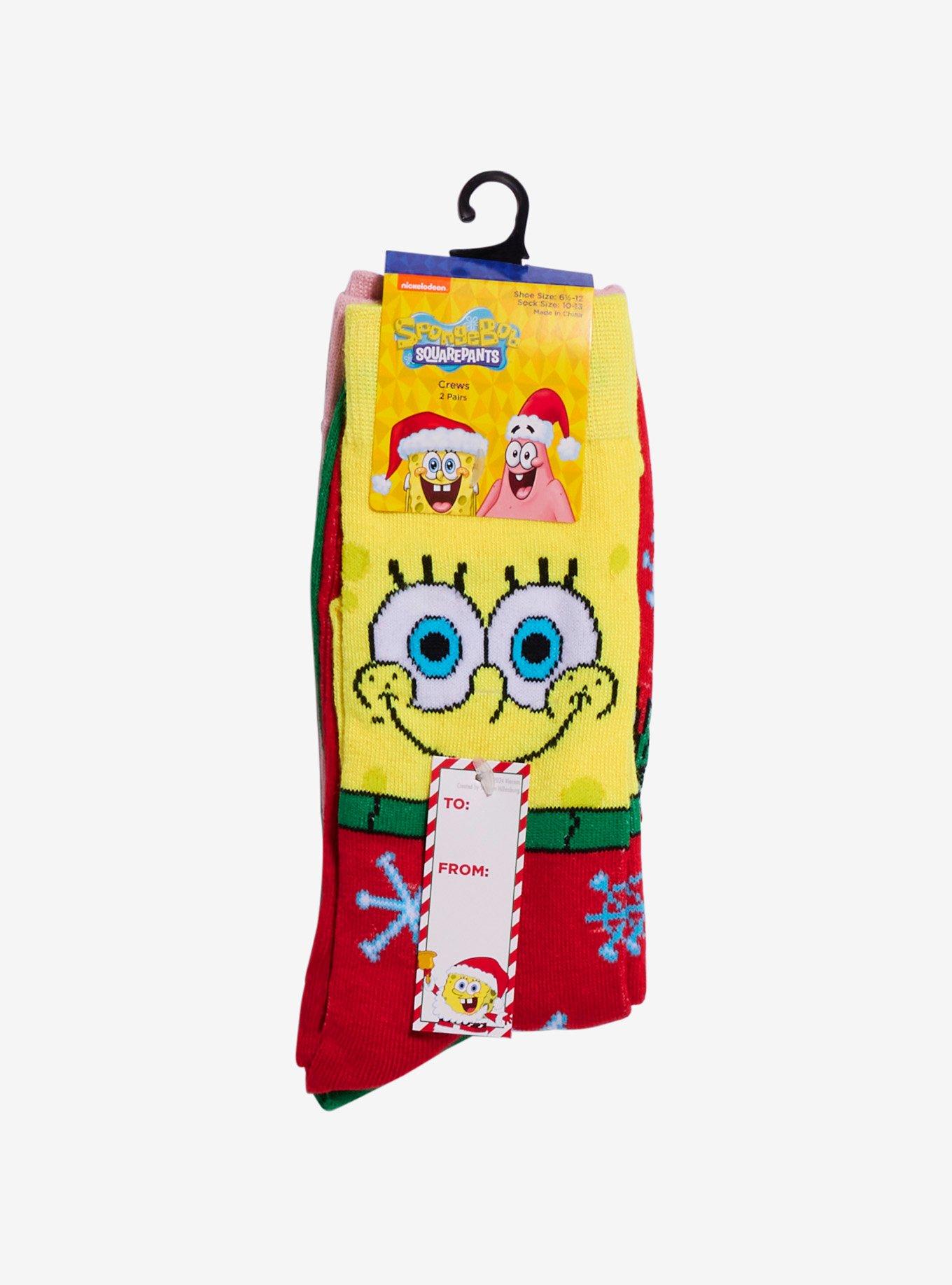 SpongeBob SquarePants Patrick Duo Holiday Crew Socks 2 Pair, , alternate