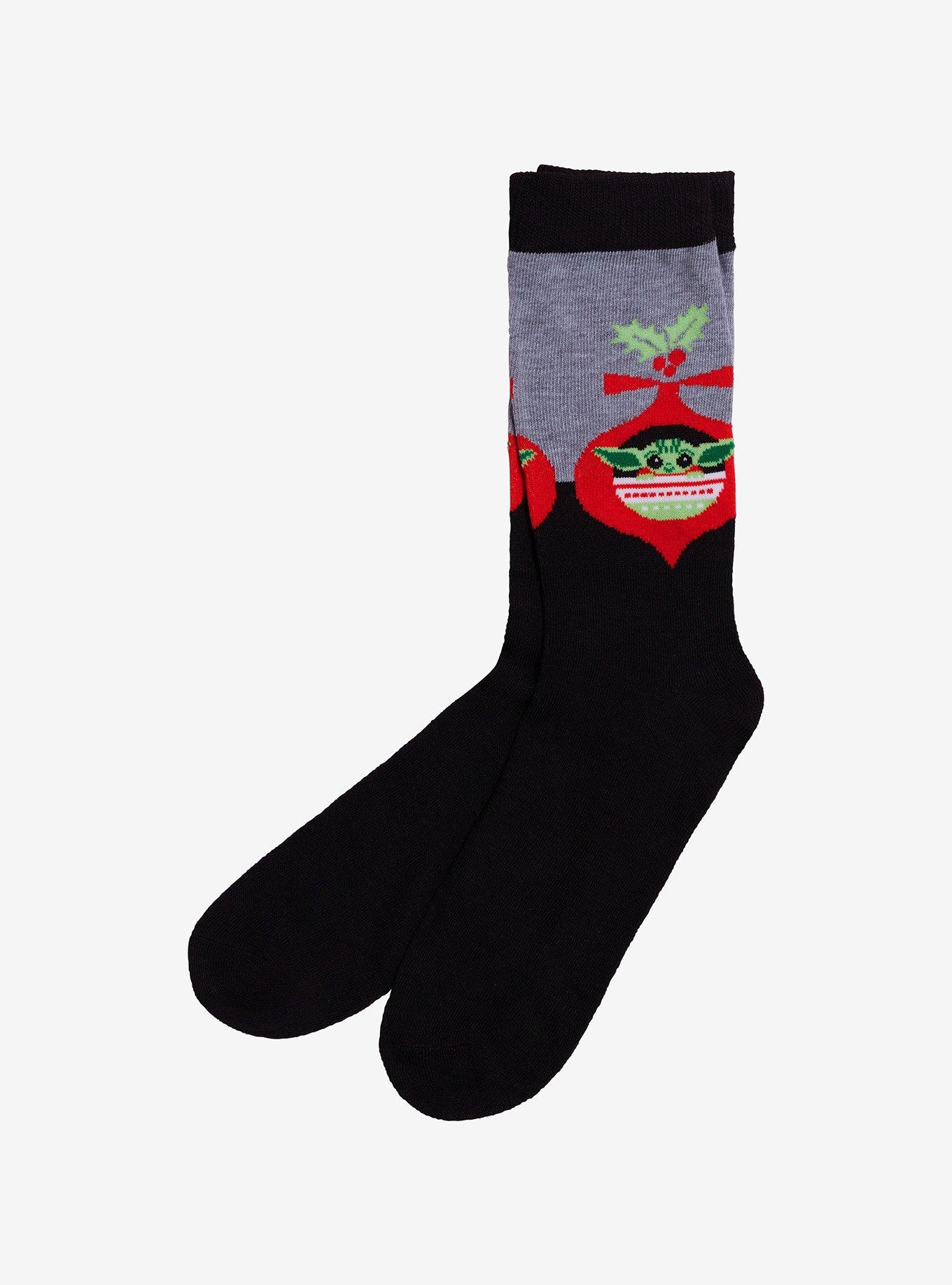 Star Wars The Mandalorian Grogu Holiday Crew Socks, , hi-res