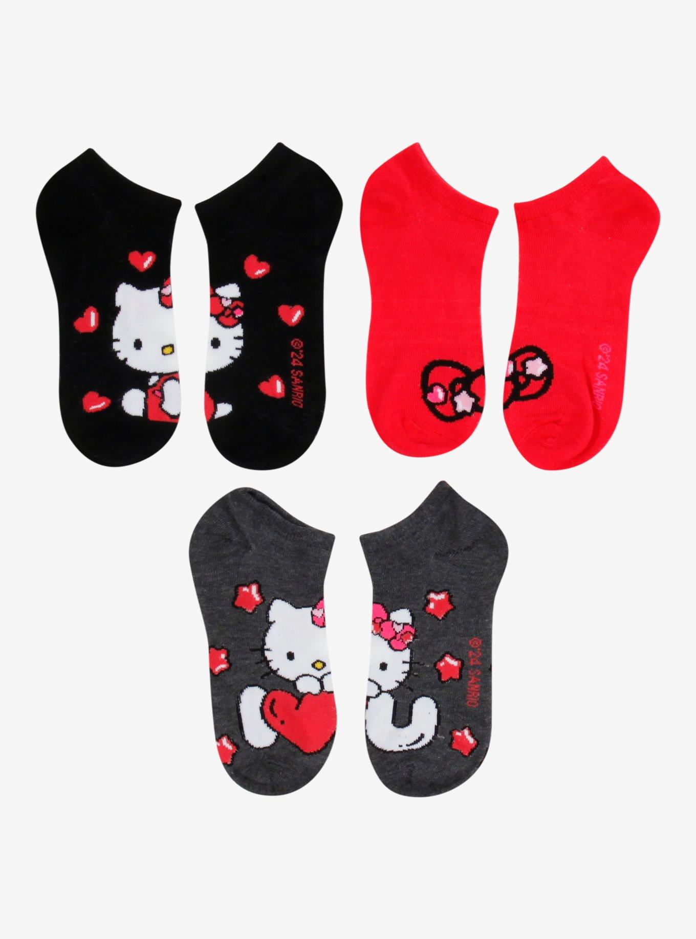 Hello Kitty Valentine's No-Show Socks Tin Set, , hi-res