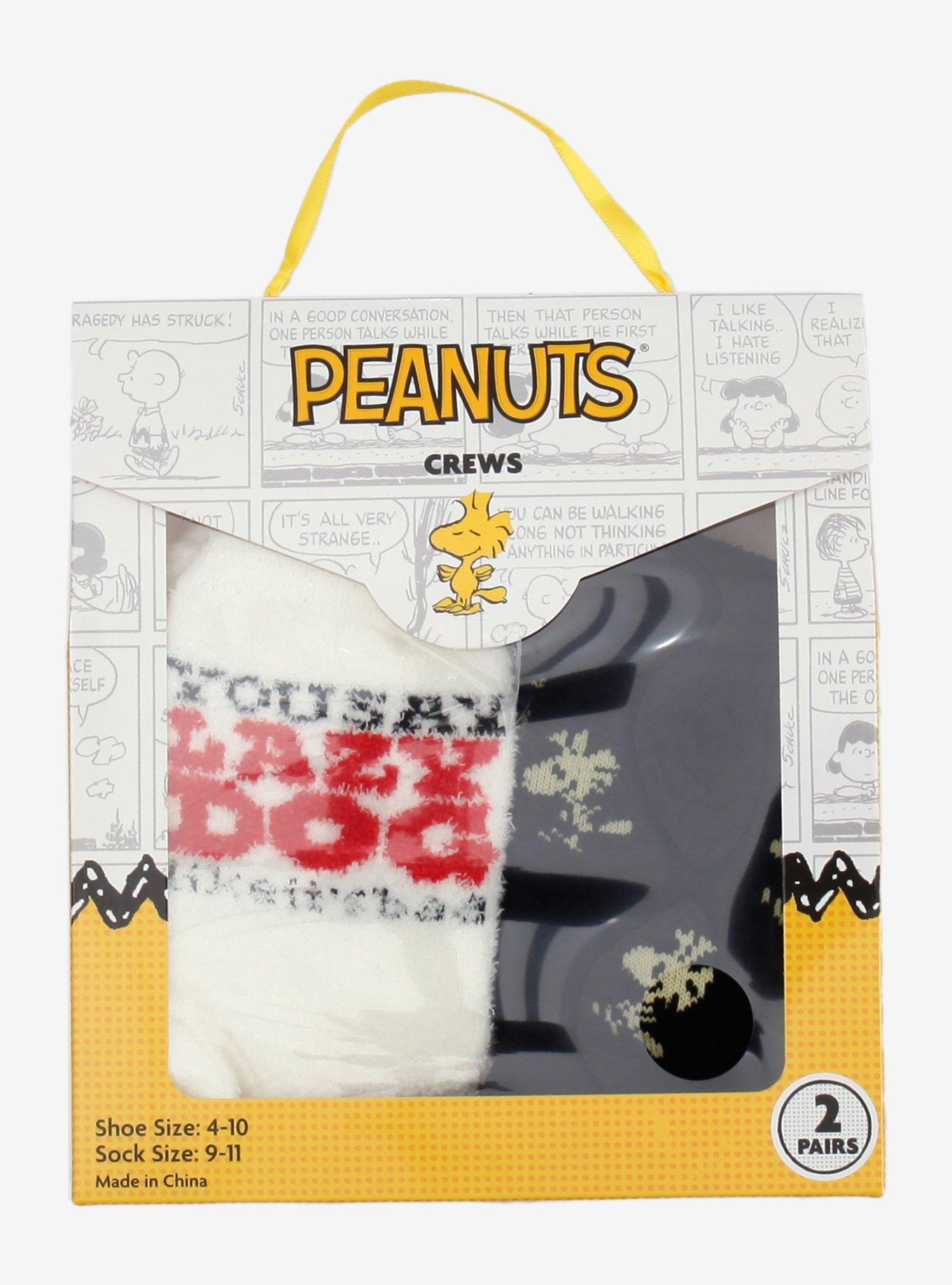 Peanuts Snoopy & Woodstock Cozy Crew Socks Gift Set, , alternate