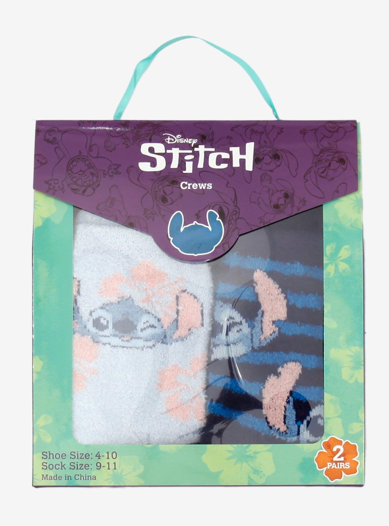 Disney Stitch Cozy Crew Socks 2 Pair Gift Set, , hi-res