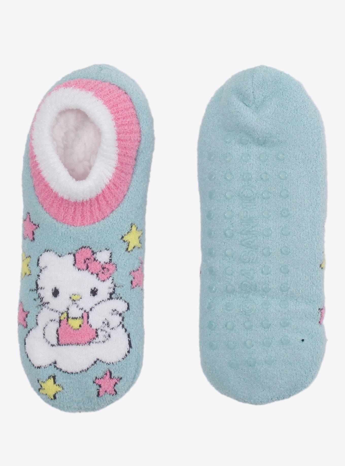 Hello Kitty Cloud Star Cozy Slipper Socks, , hi-res