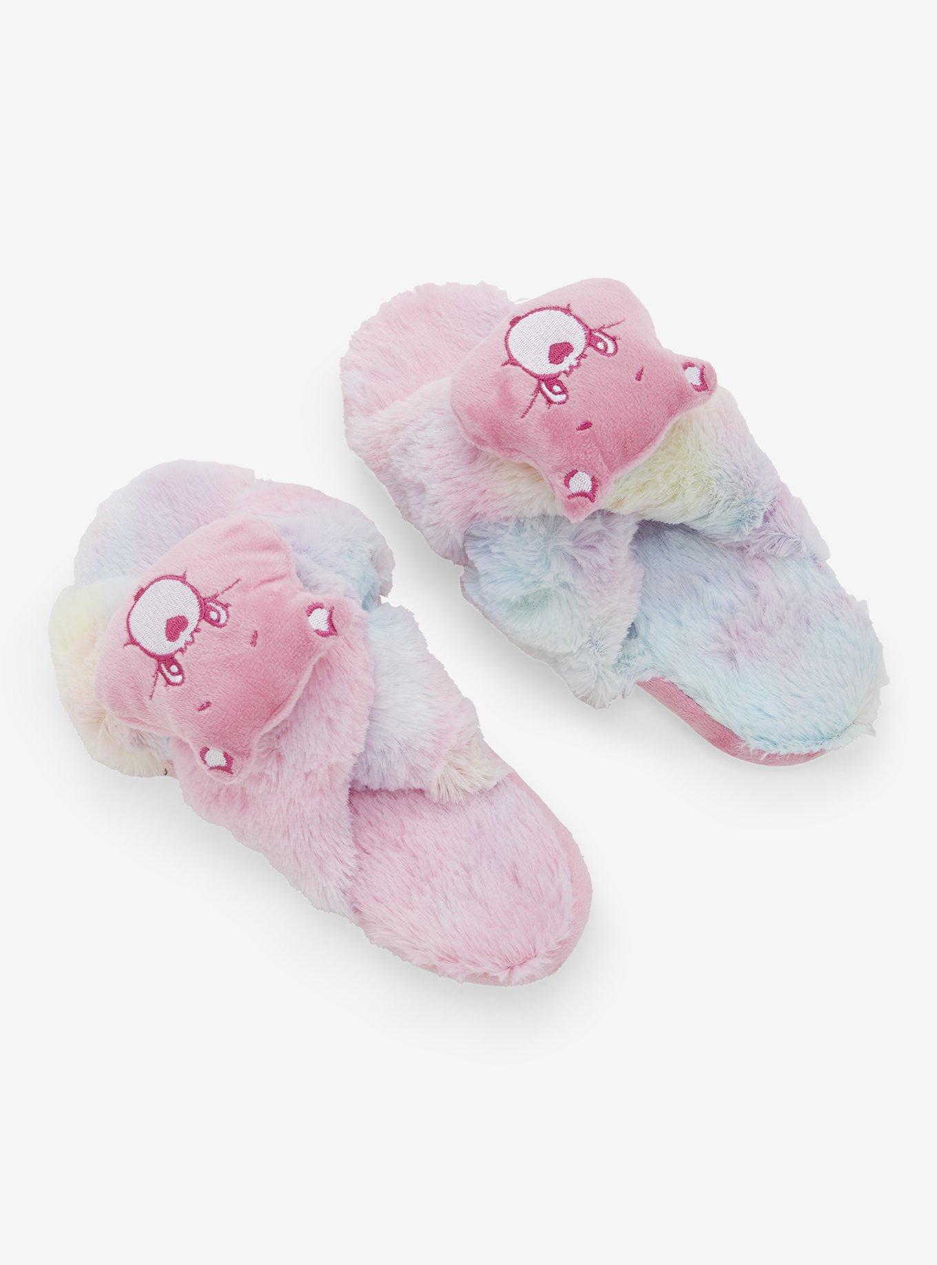 Care Bears Pastel Ombre Fuzzy Slippers, MULTI, alternate