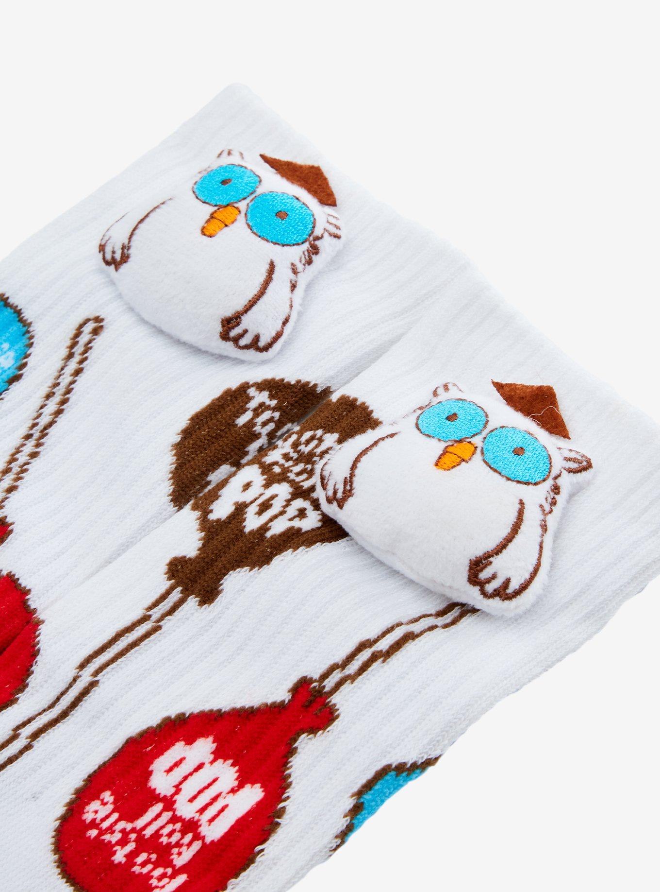Tootsie Roll Pop Owl Crew Socks, , alternate