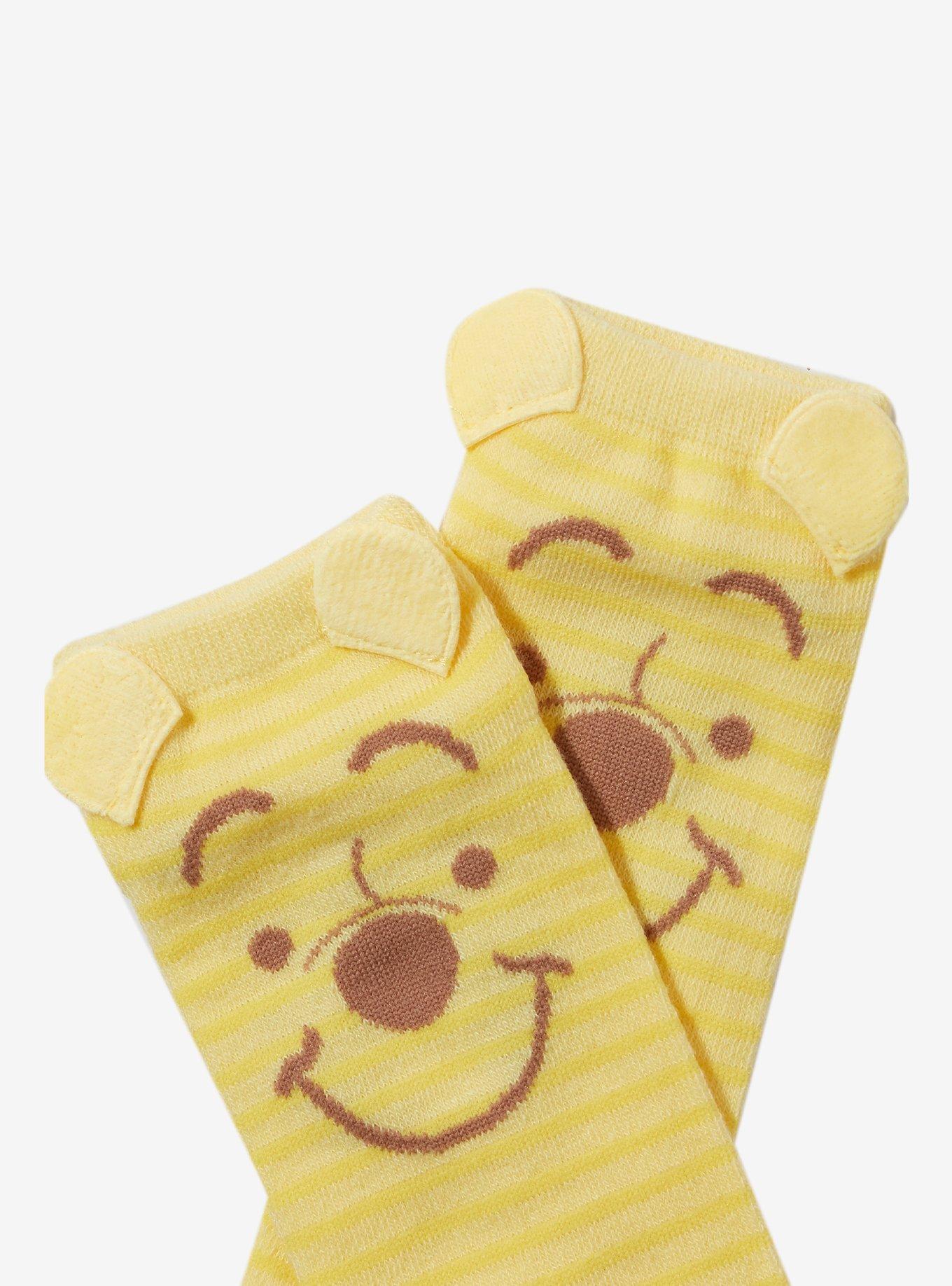 Disney Winnie The Pooh Duo No-Show Socks 2 Pair, , alternate