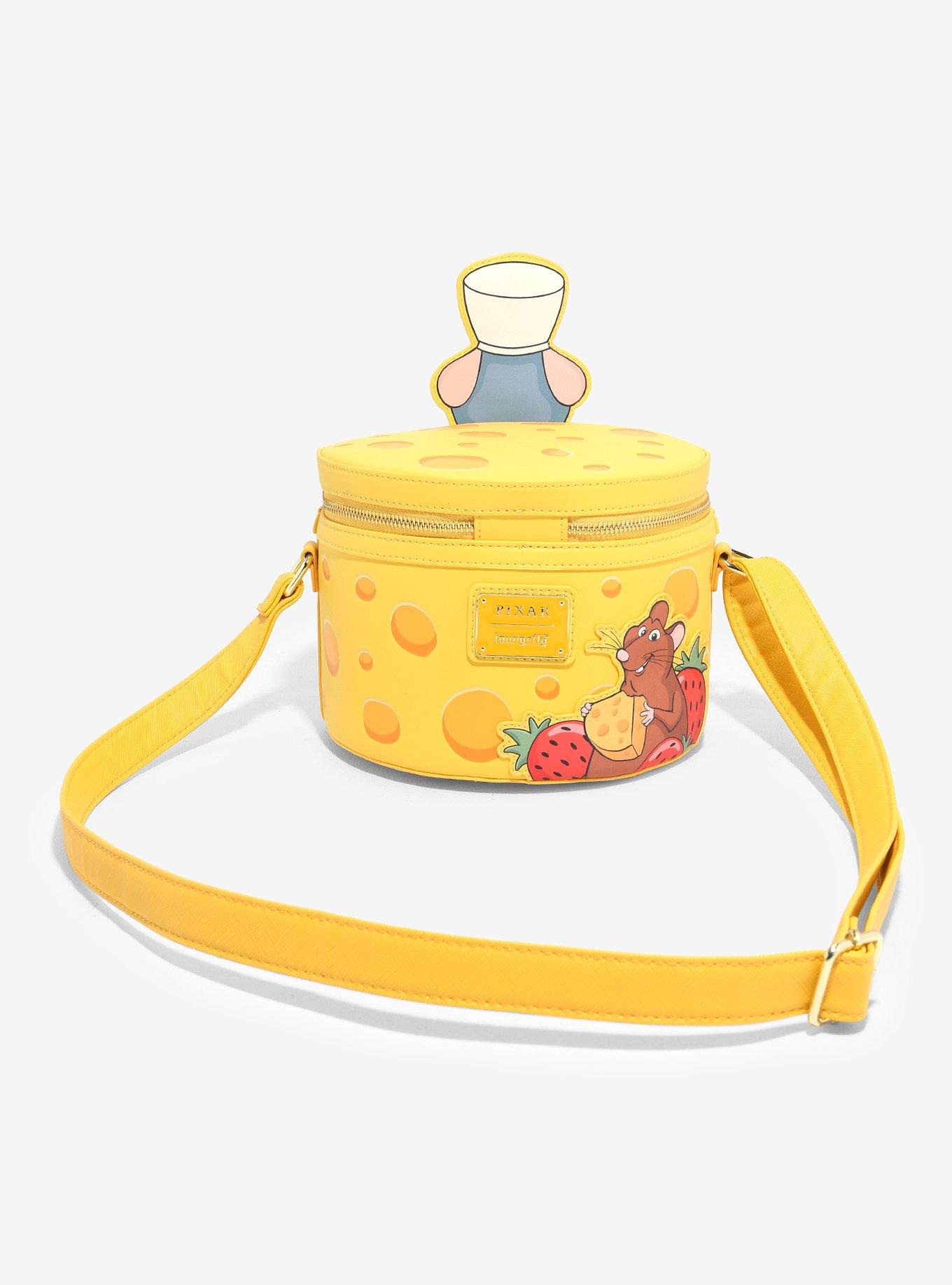 Loungefly Disney Pixar Ratatouille Remy Cheese Wheel Strawberry Scented Crossbody Bag — BoxLunch Exclusive, , hi-res