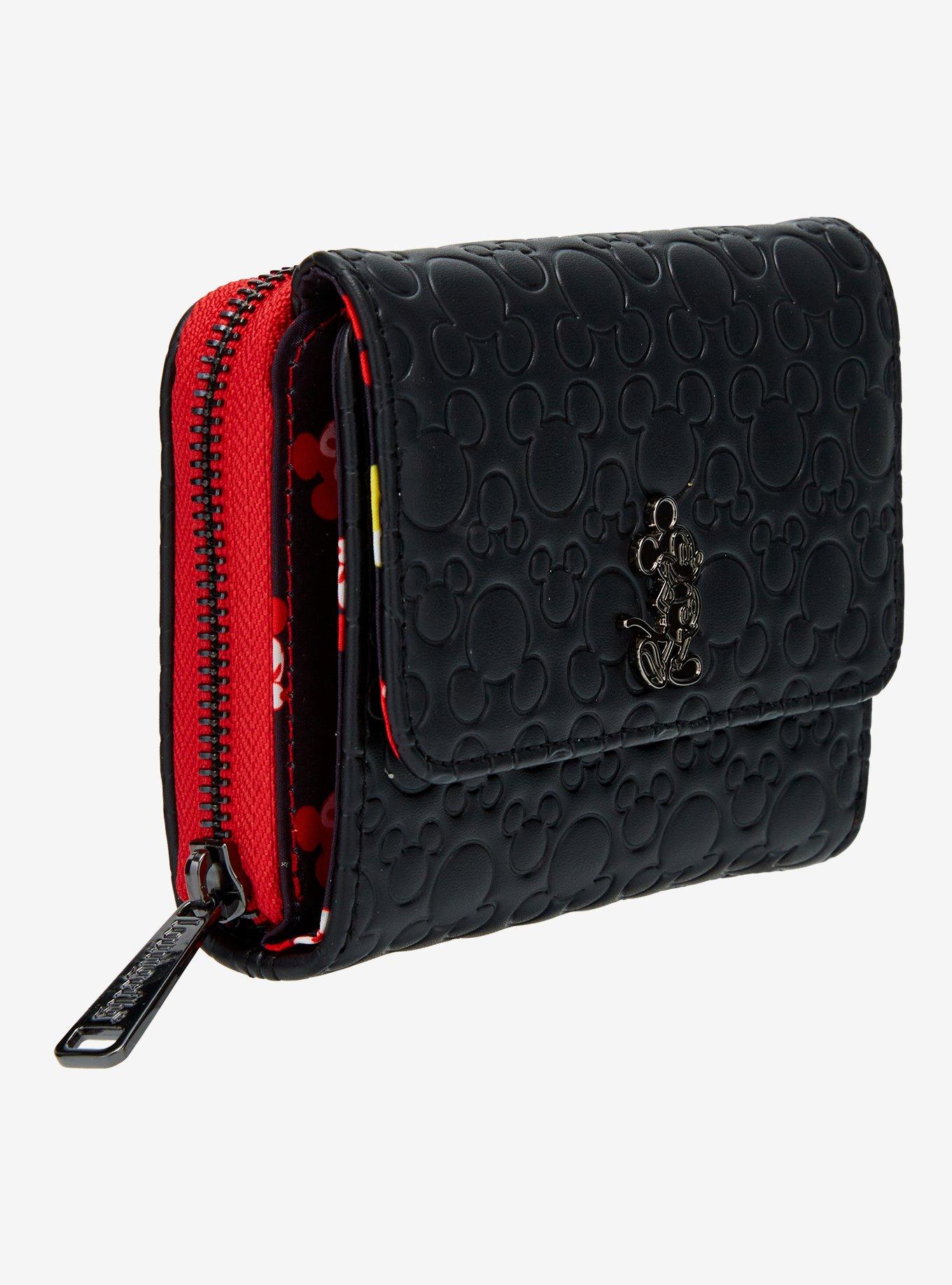 Loungefly Disney Mickey Mouse Debossed Silhouettes Zip Wallet — BoxLunch Exclusive