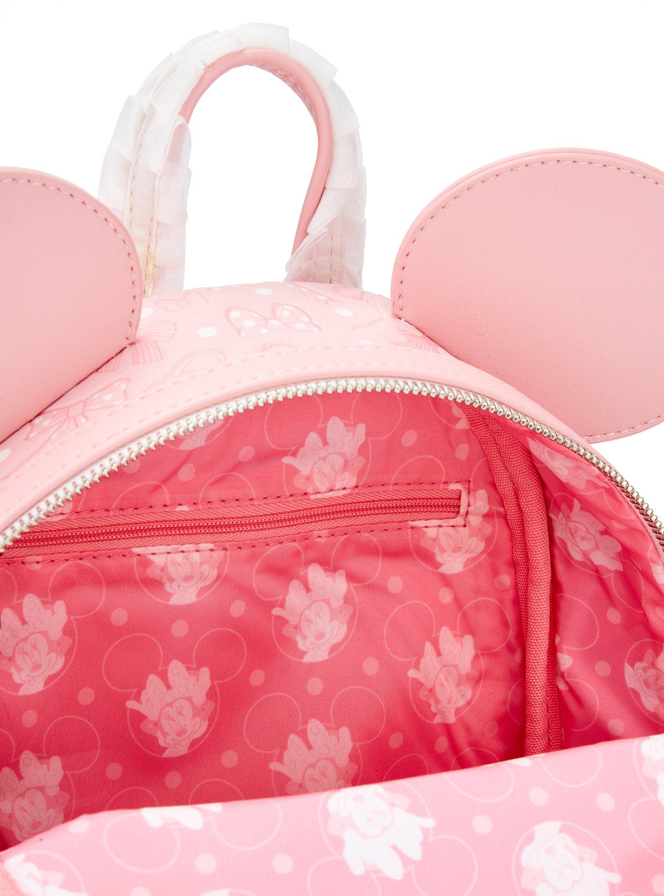 Loungefly Disney Minnie Mouse Debossed Bows Mini Backpack — BoxLunch Exclusive