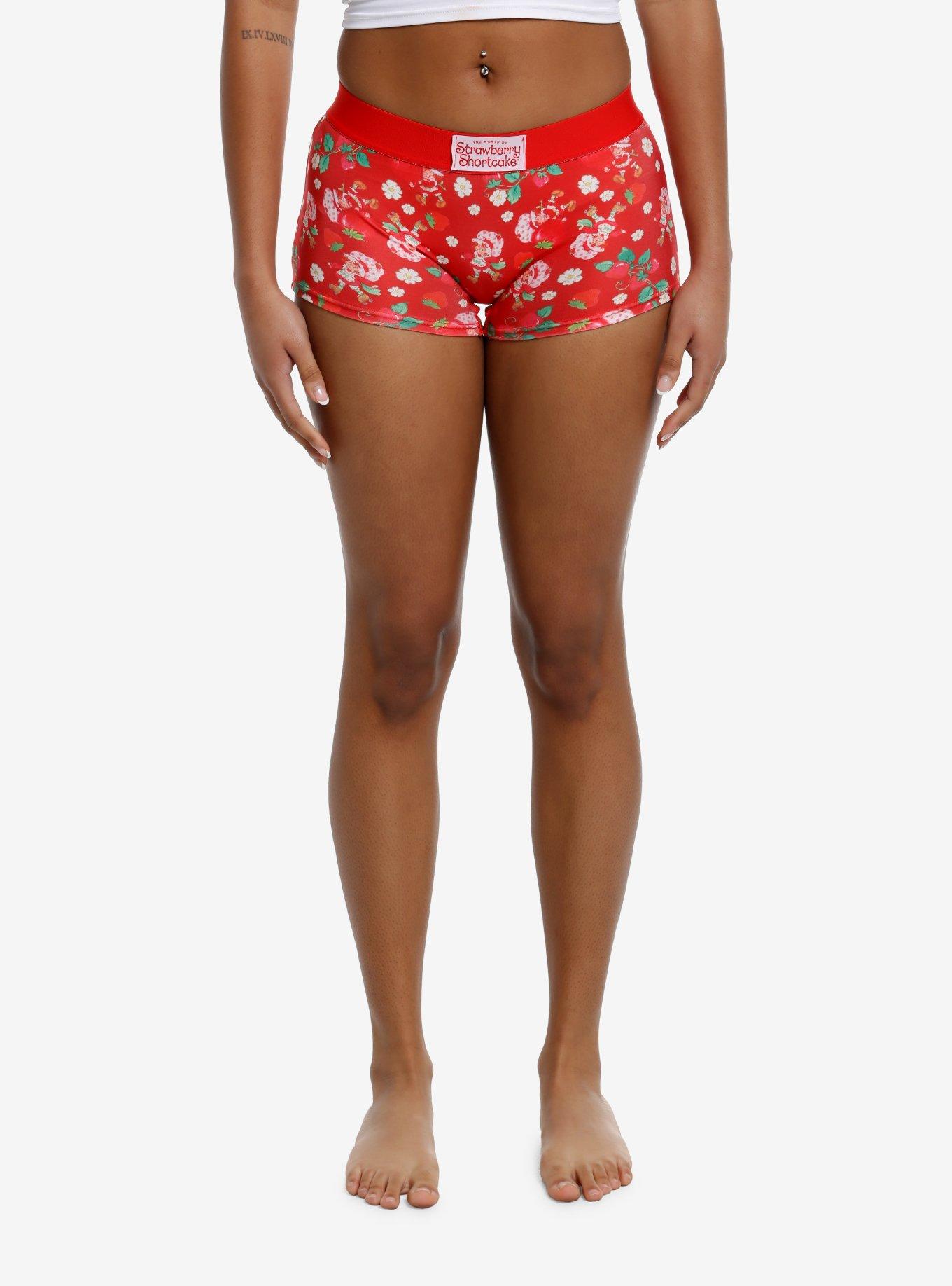 Strawberry Shortcake Floral Boyshort Panty 2 Pack, MULTI, alternate
