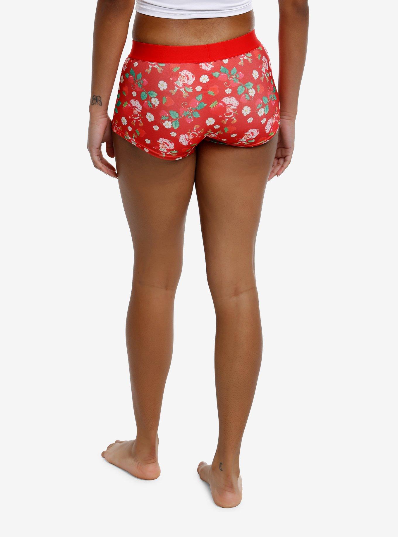 Strawberry Shortcake Floral Boyshort Panty 2 Pack, MULTI, alternate