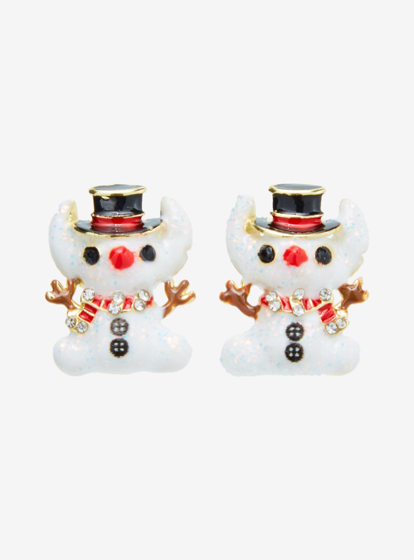 Baublebar Disney Lilo & Stitch Snowman Stich Earrings, , alternate