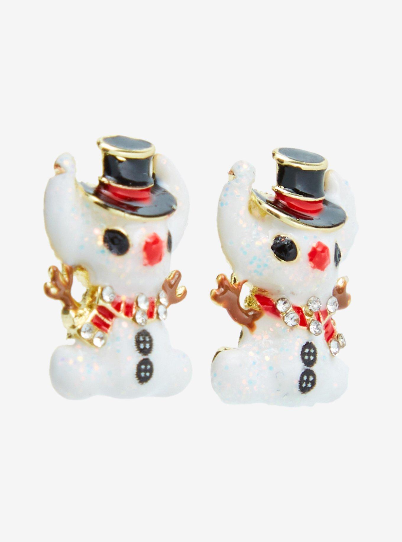 Baublebar Disney Lilo & Stitch Snowman Stich Earrings, , alternate