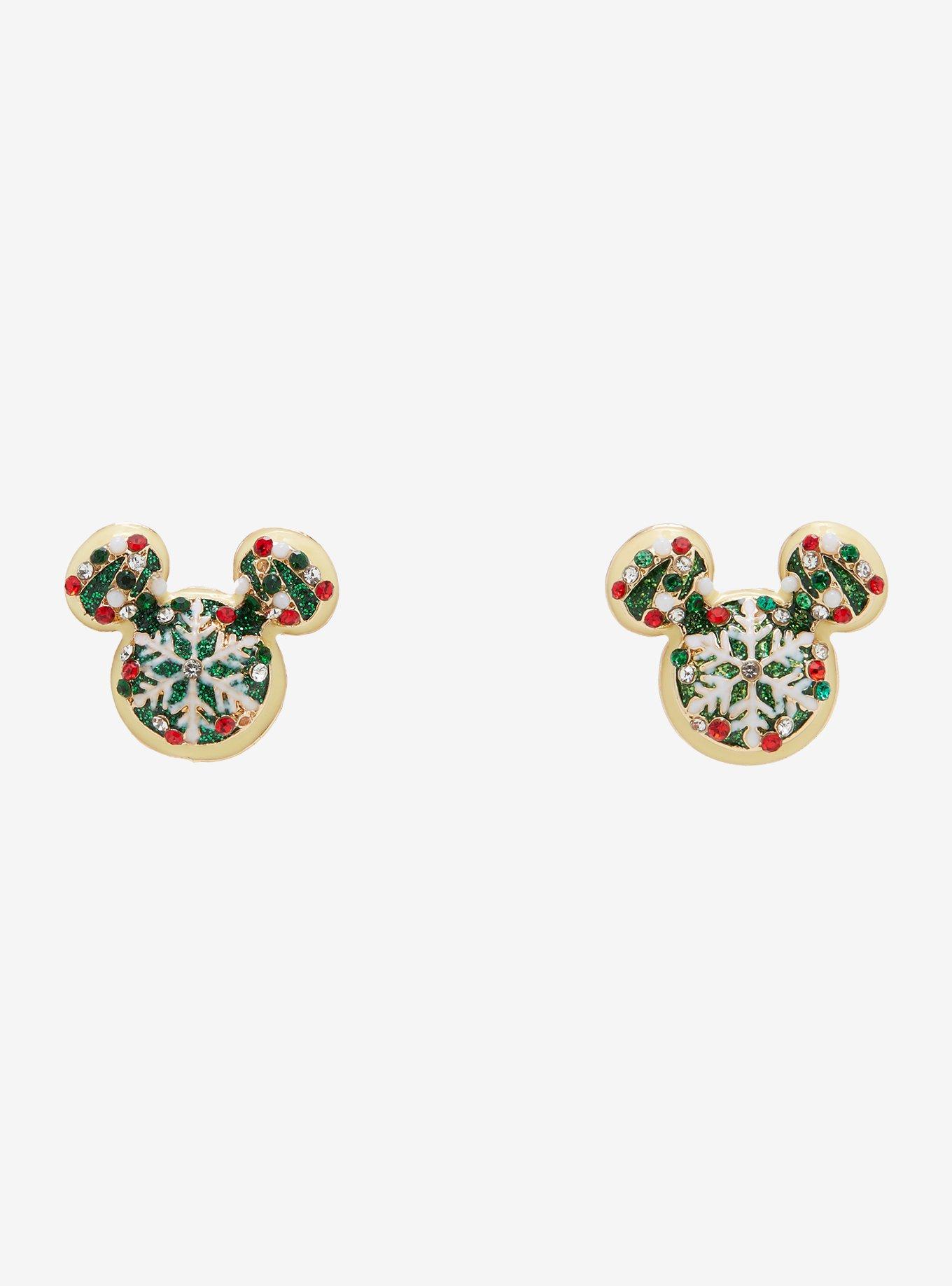 Baublebar Disney Mickey Mouse Snowflake Silhouette Earrings, , hi-res