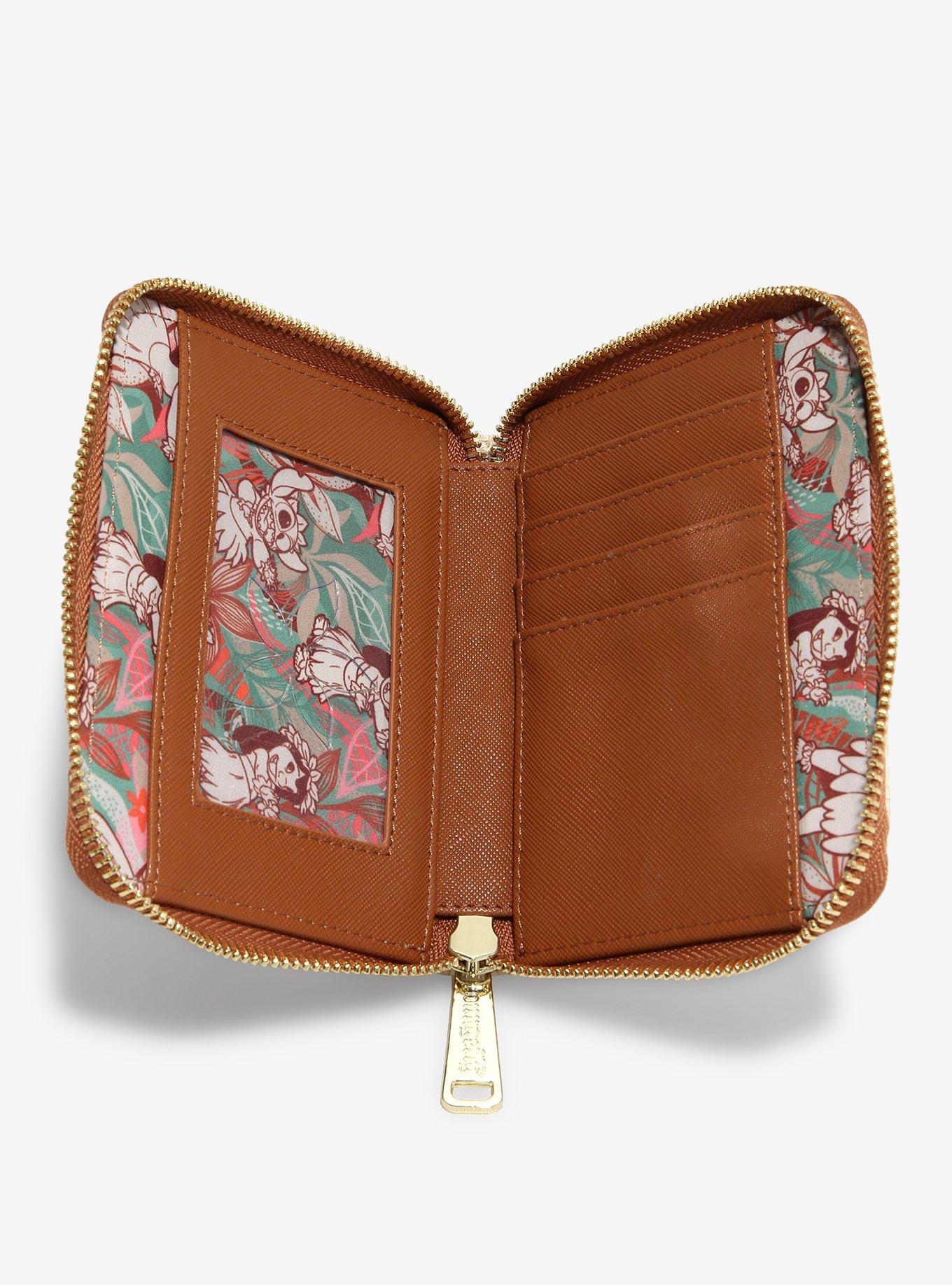 Loungefly Disney Lilo & Stitch Hula Floral Small Zip Wallet  - BoxLunch Exclusive, , alternate