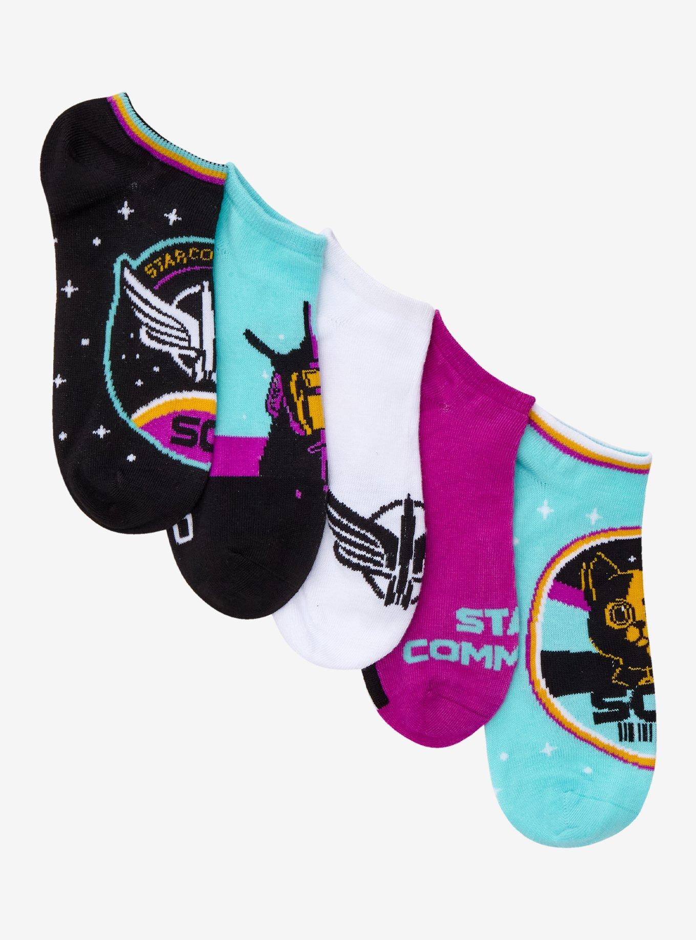 Disney Pixar Lightyear Star Command No-Show Socks 5 Pair, , hi-res