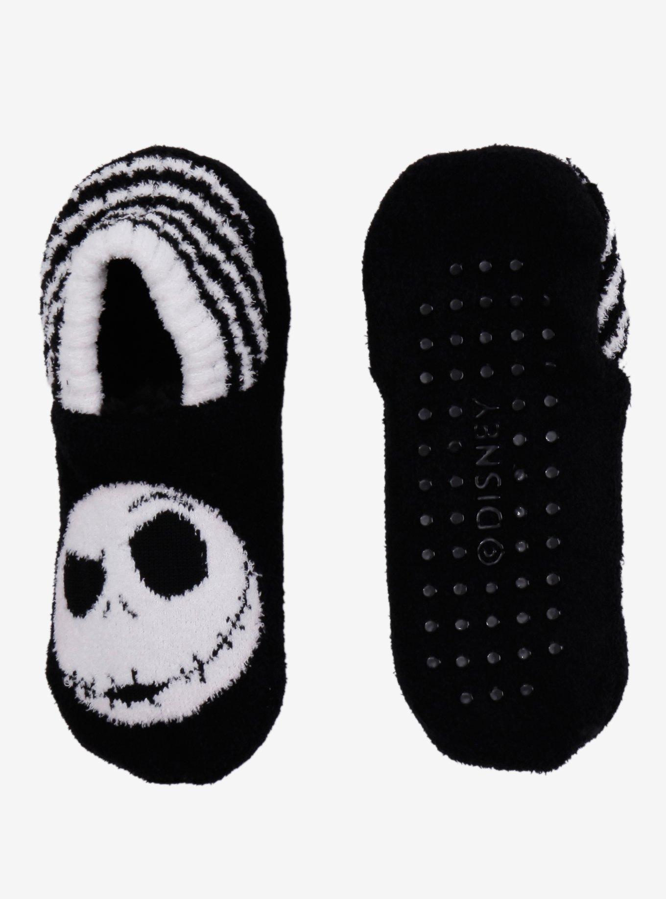 The Nightmare Before Christmas Jack Stripe Cozy Slipper Socks, , hi-res